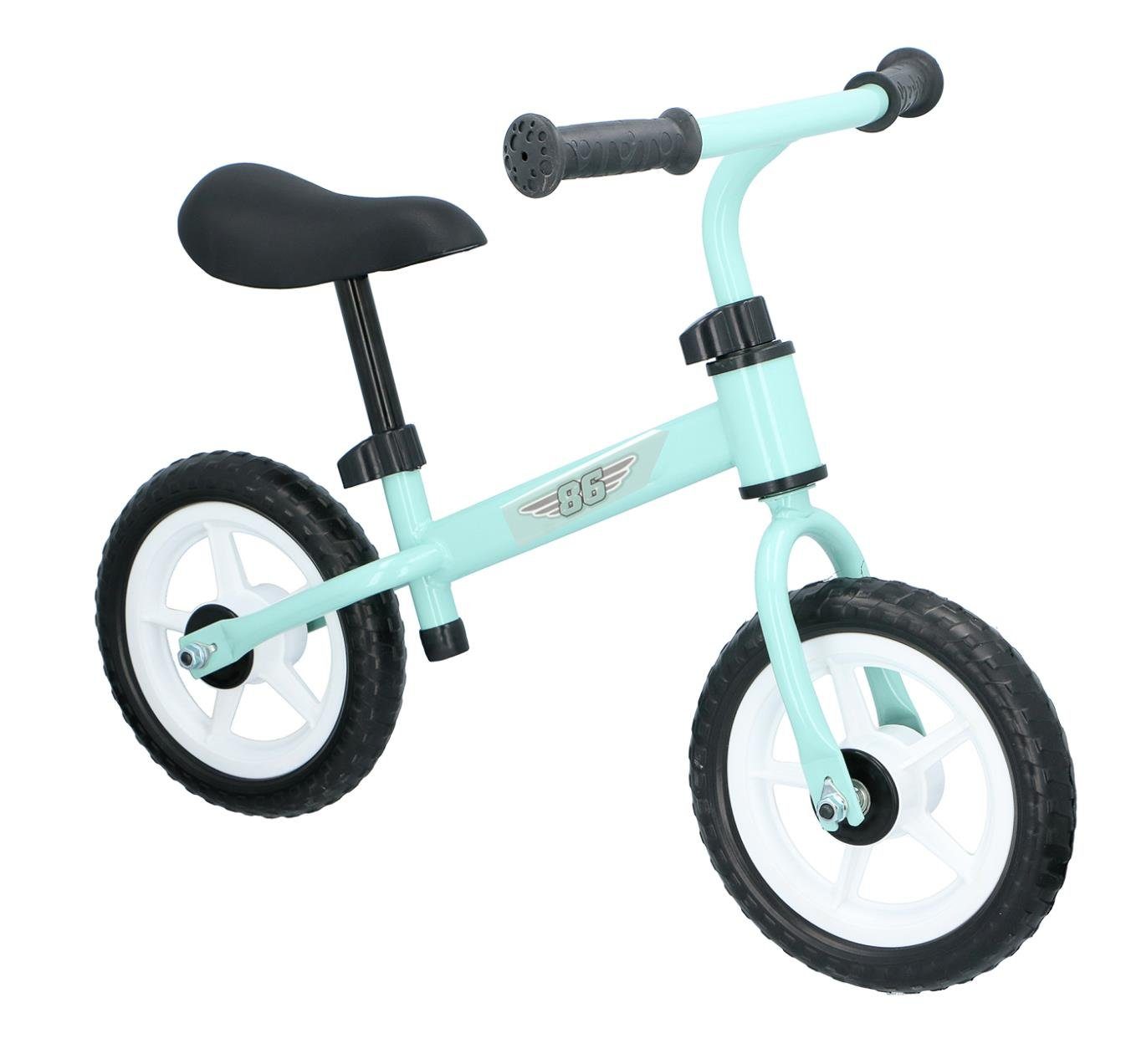 2 Rahmen, Leichtmetall Kinder Jahre, Lenker rutschfesten Kinder ergonomischer Bubble-Store Handgriffen ab mit Mint-Grün Laufrad Lernlaufrad, Sattel, höhenverstellbarer Laufrad