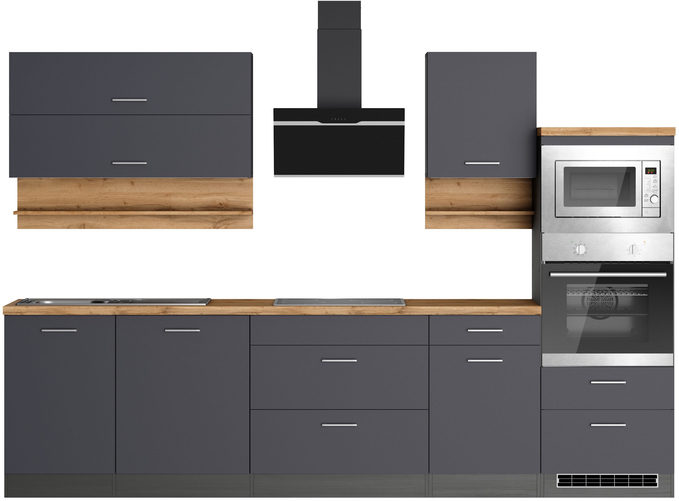 KOCHSTATION Küchenzeile KS-Milan, 300 cm breit, günstig online kaufen