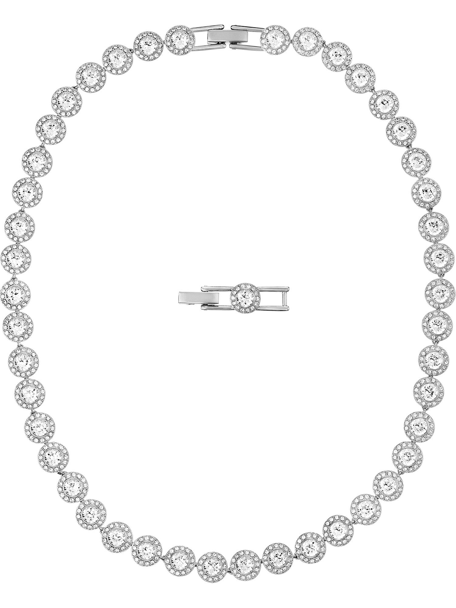 Swarovski Collier Swarovski Damen-Kette Metall Swarovski-Kristall günstig online kaufen