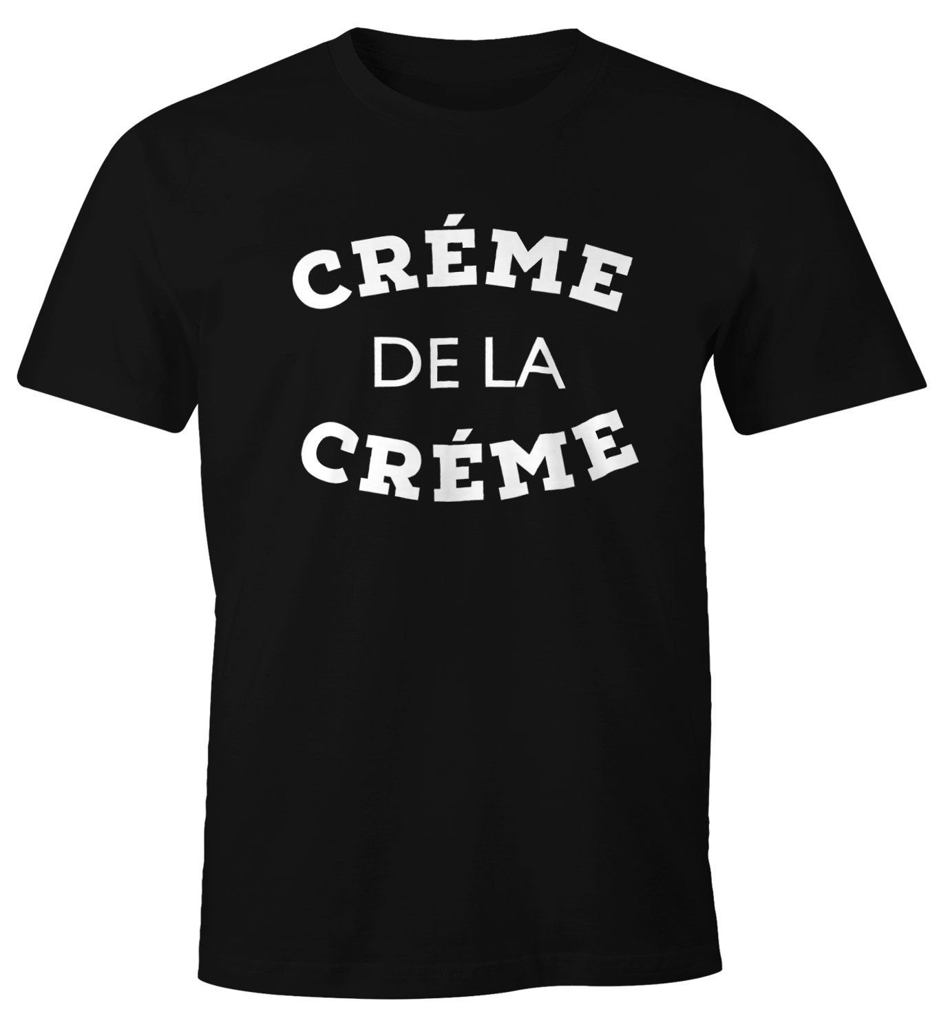 Print-Shirt Herren T-Shirt Creme de la Creme Fun-Shirt