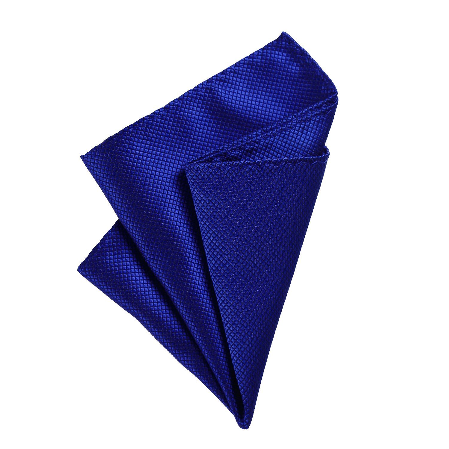 DonDon Einstecktuch DonDon Herren Einstecktuch 21 x 21 cm für feierliche Anlässe, (Packung, 1-St), zum Falten, Seidenlook blau