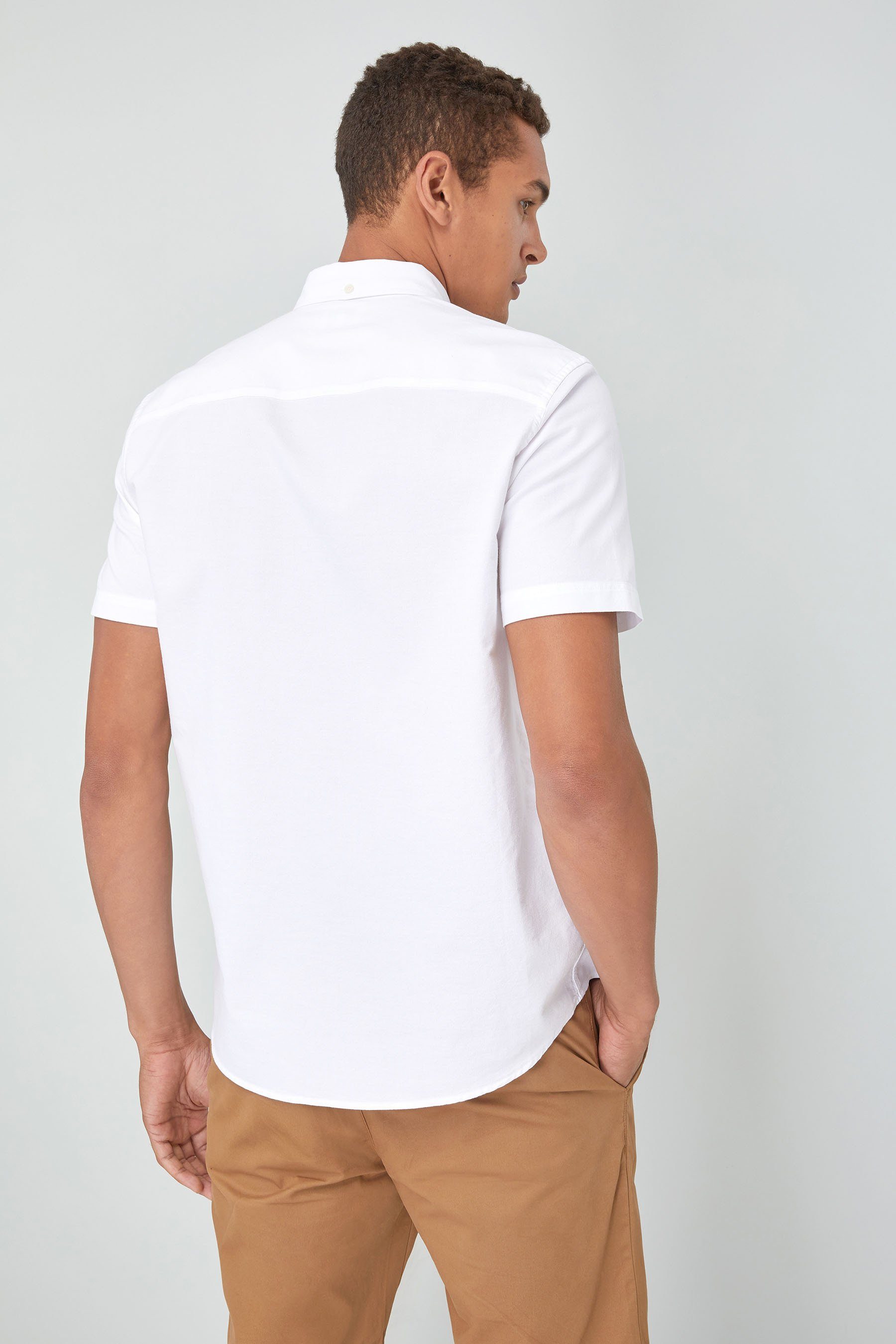 Next Kurzarmhemd Kurzärmeliges Oxford-Hemd (1-tlg) günstig online kaufen