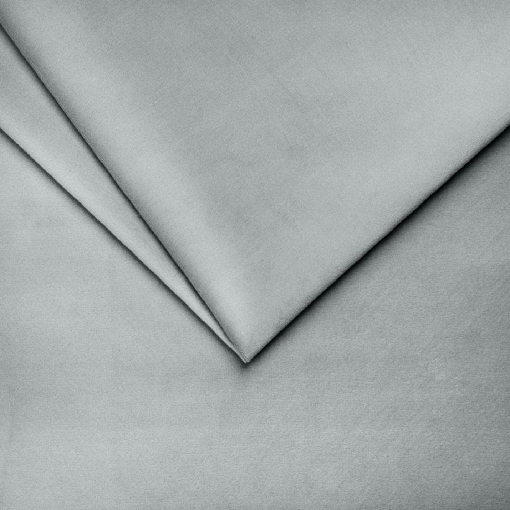 Samt Kräuselband Hochwertig Vorhang Stück), verdunkelnd Verdunkelung Vorhang Alena, (2 140x250cm Kräuselband, Hell-Grau