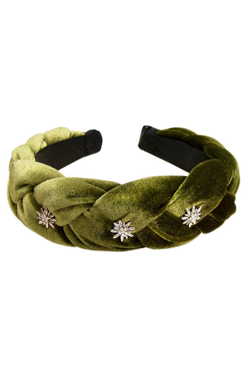 Alpenflüstern Schmuckset Haarreifen - EDELWEISS