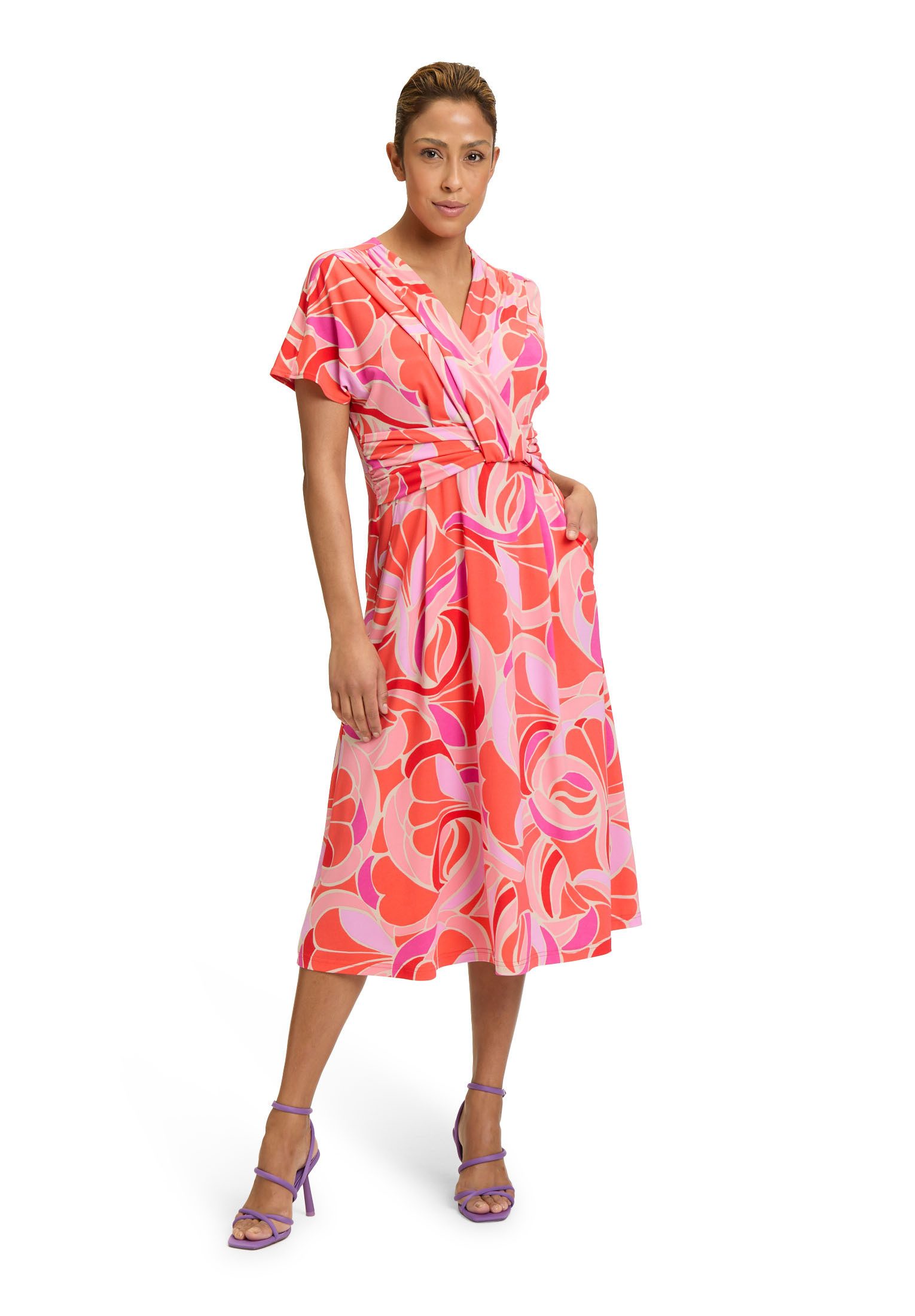 Betty Barclay Jerseykleid Damen Sommerkleid Jerseykleid mit überschnittenen günstig online kaufen