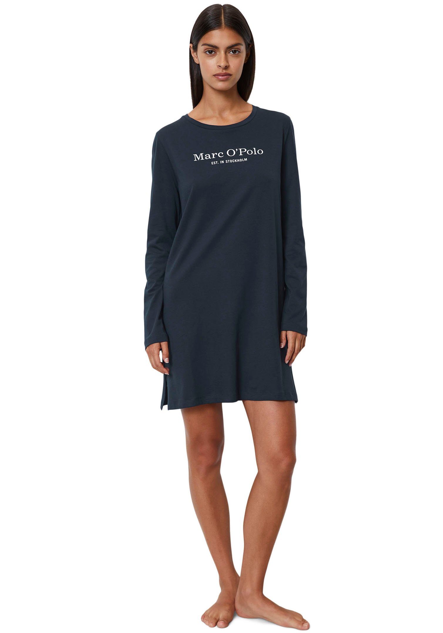 Marc O'Polo Nachthemd Mix & Match Cotton mit kleinem Logomotiv auf der Brus günstig online kaufen