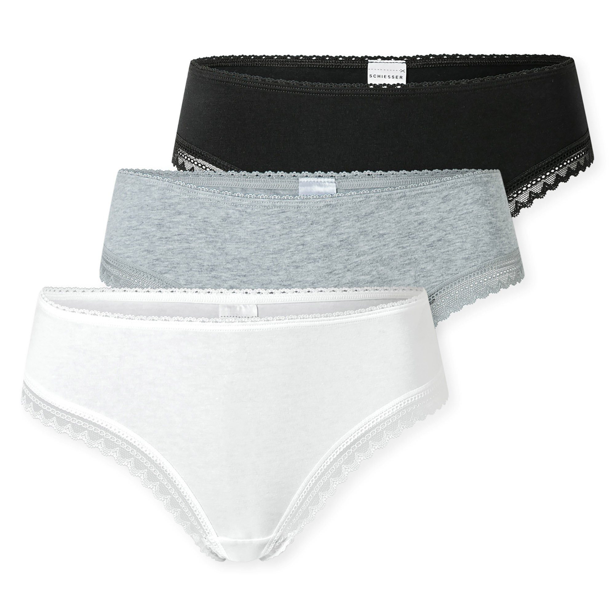 String Damen String 3er Pack Baumwolle