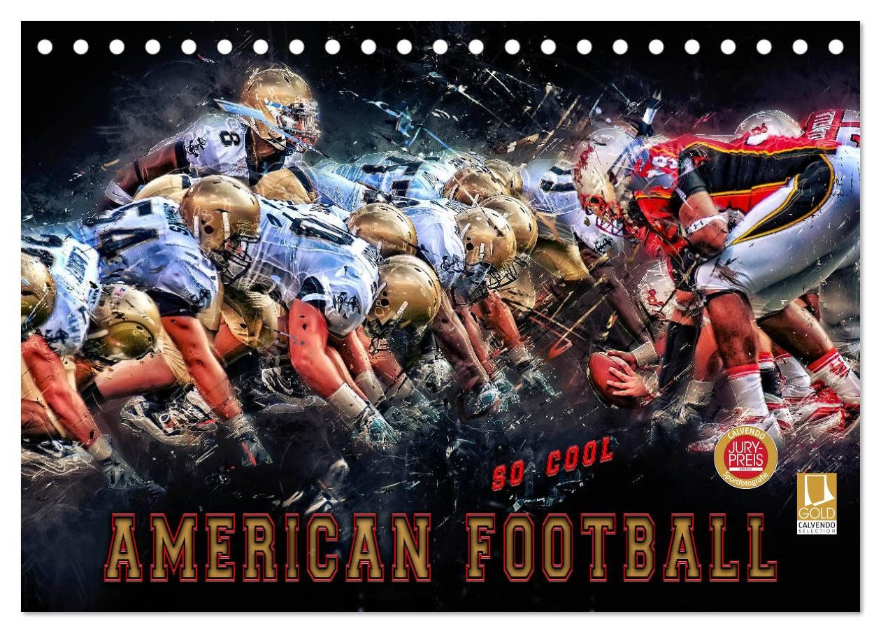 CALVENDO Wandkalender American Football - so cool (Tischkalender 2027 DIN A5 quer), CALVENDO