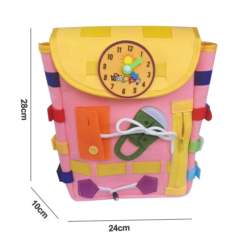 CLTYQ Lernspielzeug Montessori-Rucksack für Kleinkinder,Busy Board für Kind günstig online kaufen
