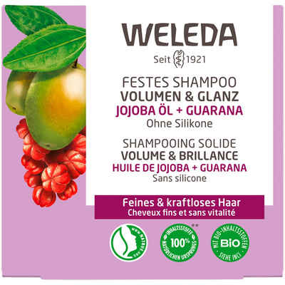 WELEDA Haarshampoo Festes Shampoo Volumen Glanz, 50 g