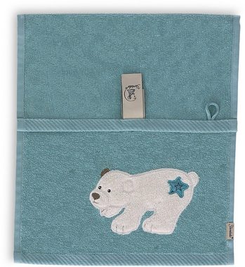 Sterntaler® Handtücher Doppelpack Kinderhandtücher Eisbär Elia 30x50cm, Frottee (2-St), nachhaltig aus Bio-Baumwolle