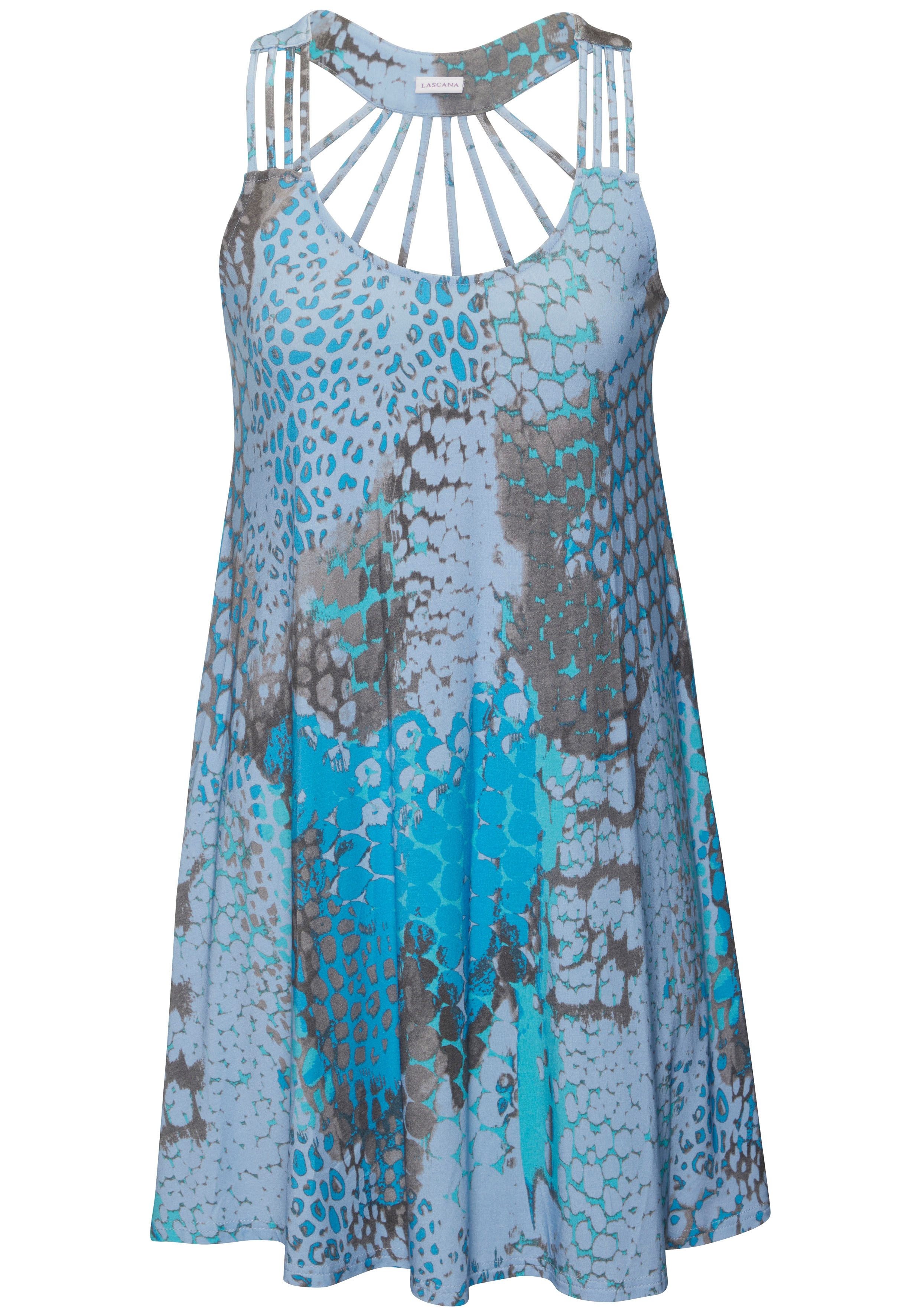 Buffalo Strandkleid mit besonderem Trägerdesign und Alloverprint, Minikleid günstig online kaufen