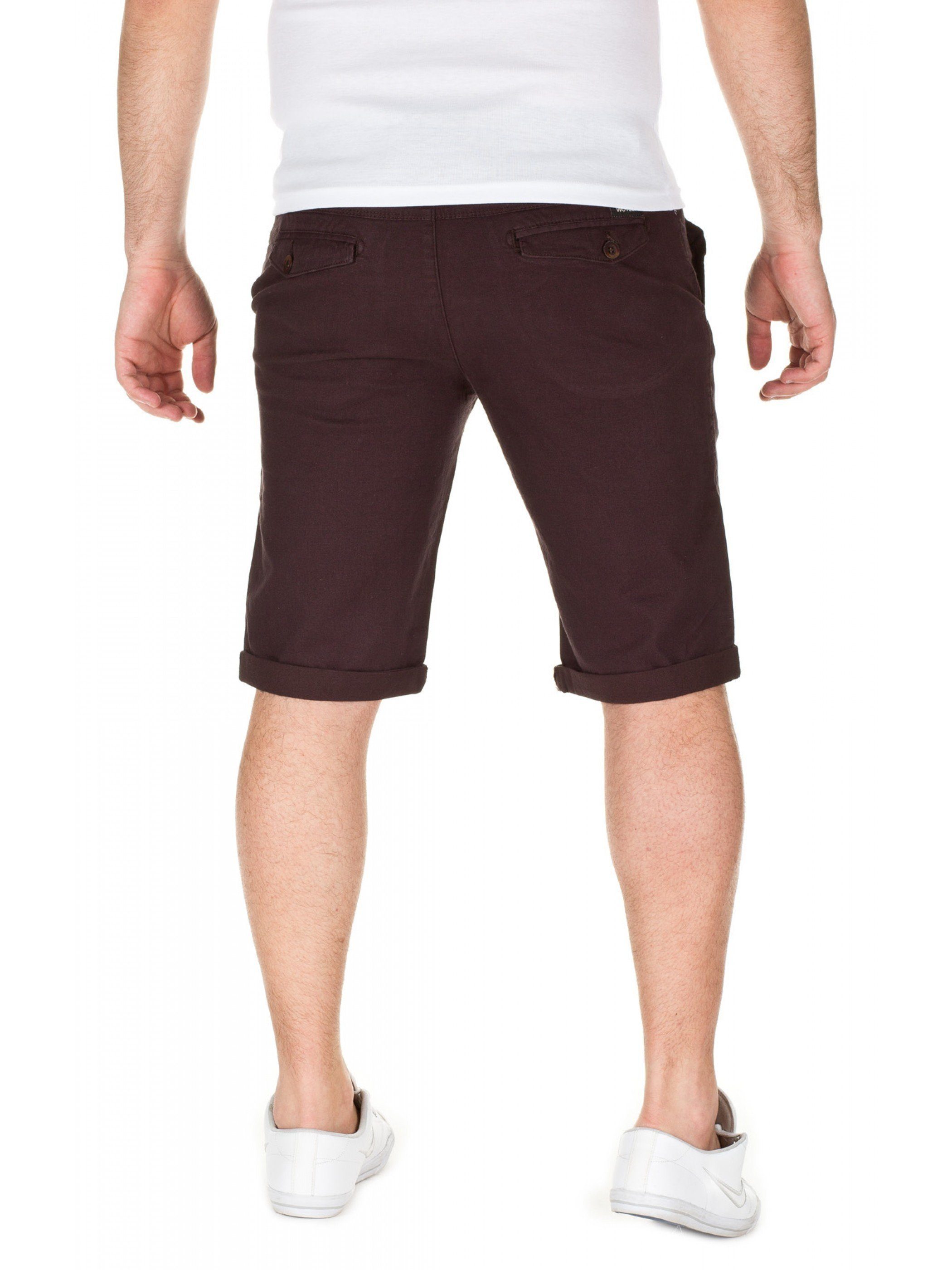 - 81769) shorts (dark WOTEGA Shorts Unifarbe Chino Braun WOTEGA in brown Alex