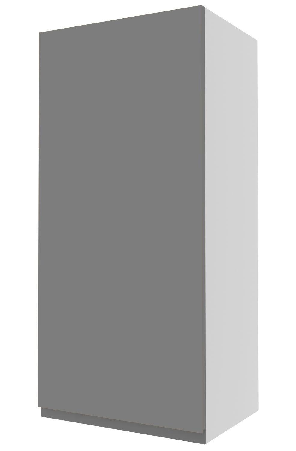 Feldmann-Wohnen Klapphängeschrank Avellino 45cm Front- und Korpusfarbe wählbar grifflos, 1-türig stone grey Acryl matt