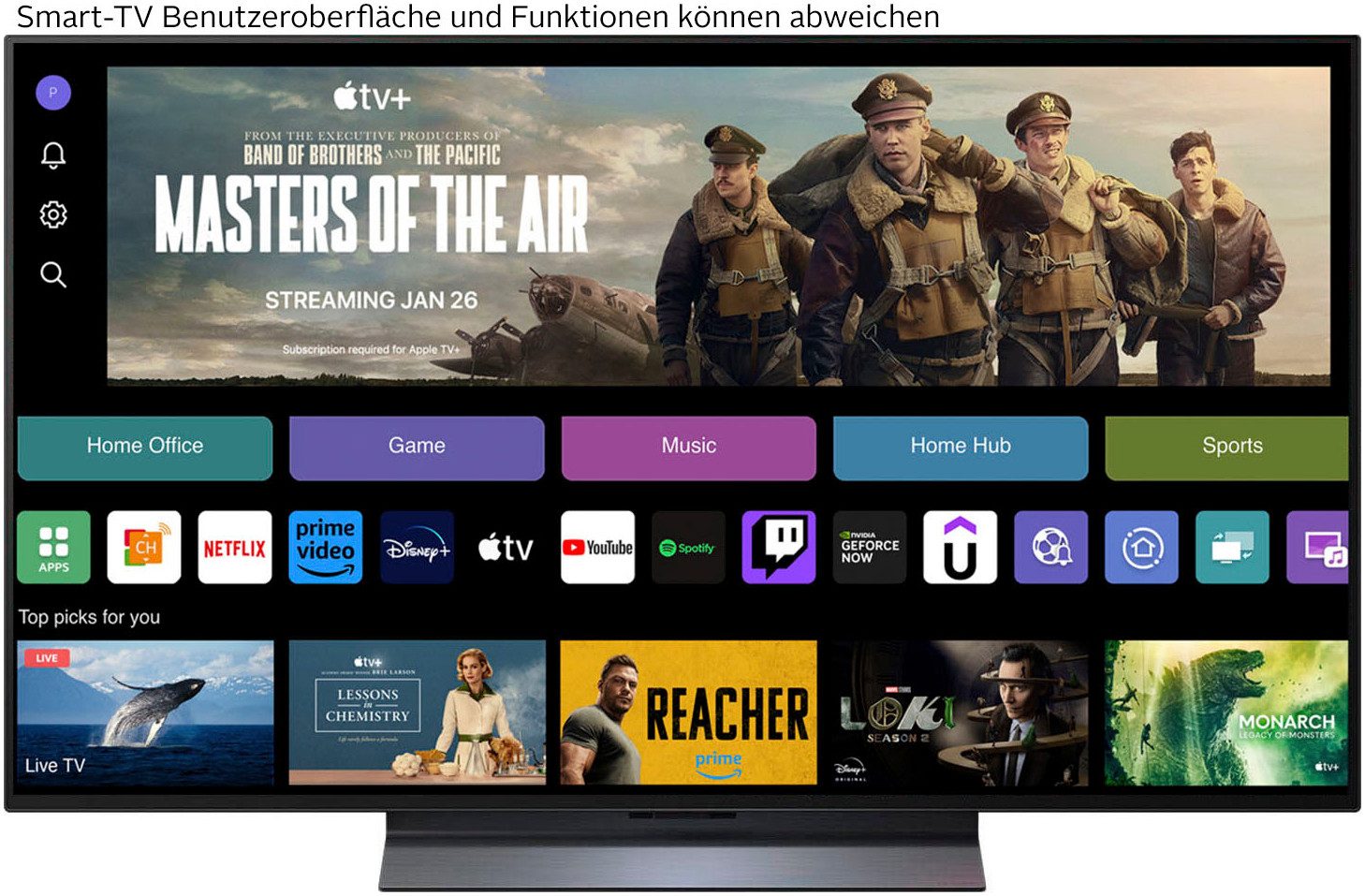 LG OLED48C5ELB OLED-Fernseher (121 cm/48 Zoll, 4K Ultra HD, Smart-TV)