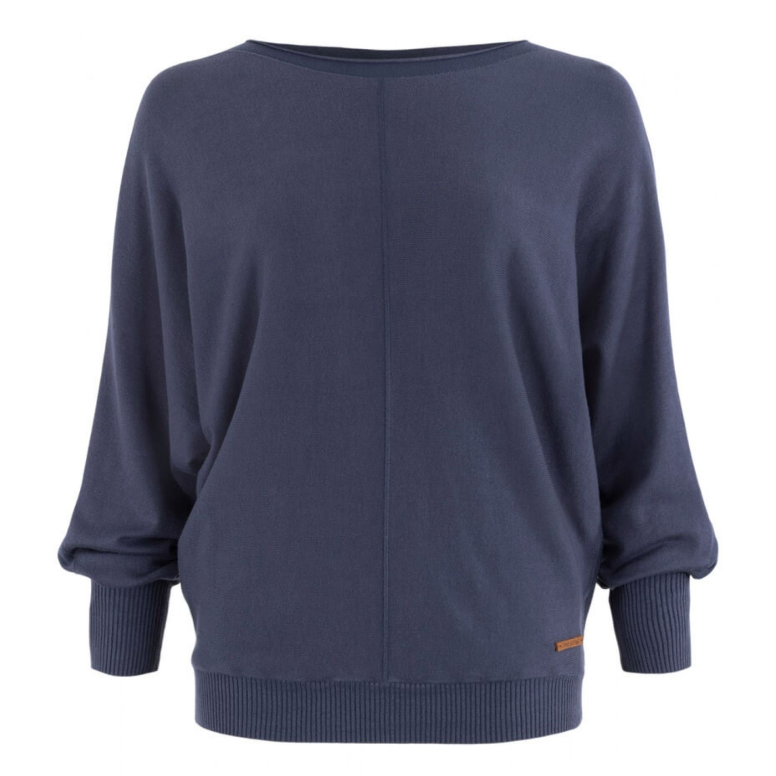 Moscow Design Fledermauspullover Azalea 3/4-Shirt aus Viskose und U-Boot-Ausschnitt in versch. Farben (1-tlg)