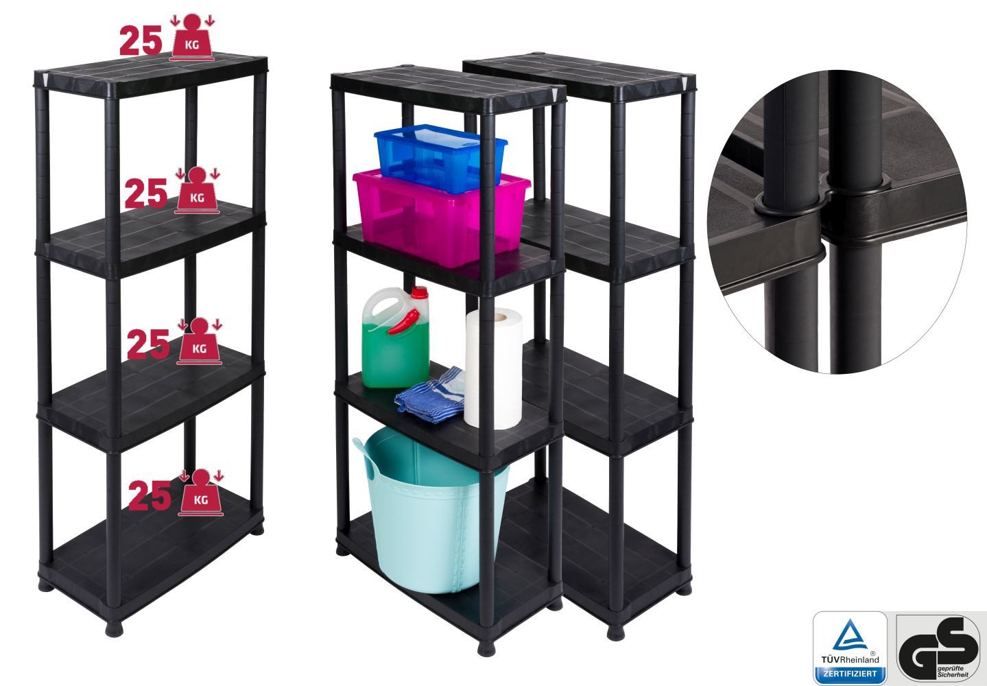 Kreher Standregal Set: 3 x 'Primo' günstig online kaufen
