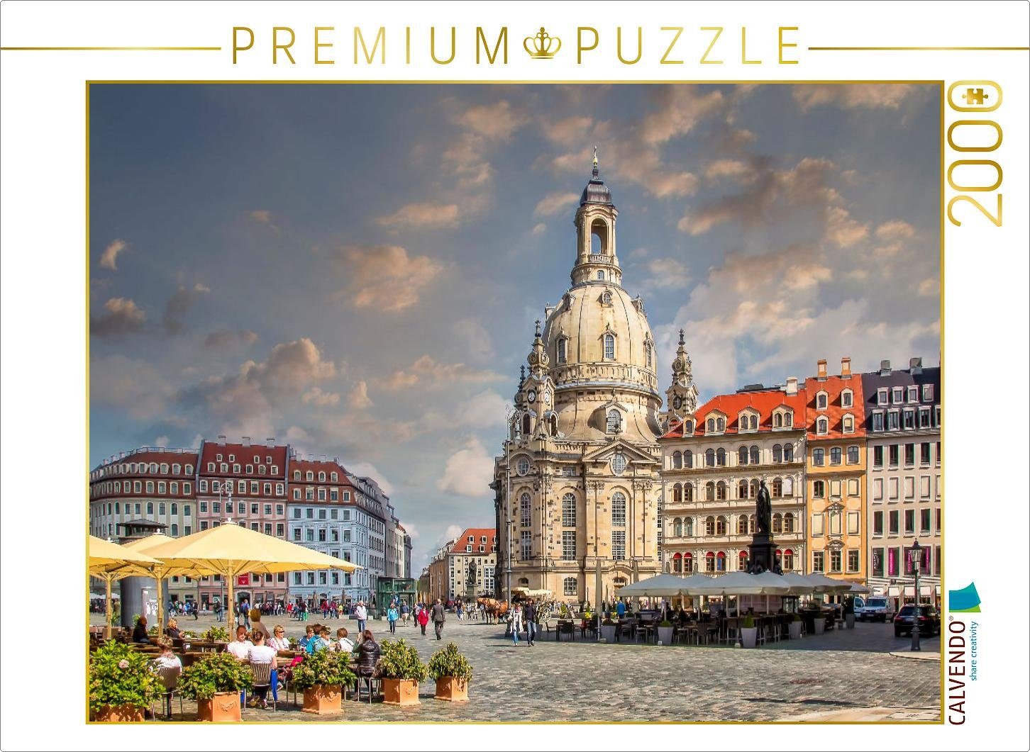 CALVENDO Puzzle CALVENDO Puzzle Frauenkirche in Dresden 2000 Teile Lege-Größe 90 x 67 cm Foto-Puzzle Bild von Peter Roder, 2000 Puzzleteile
