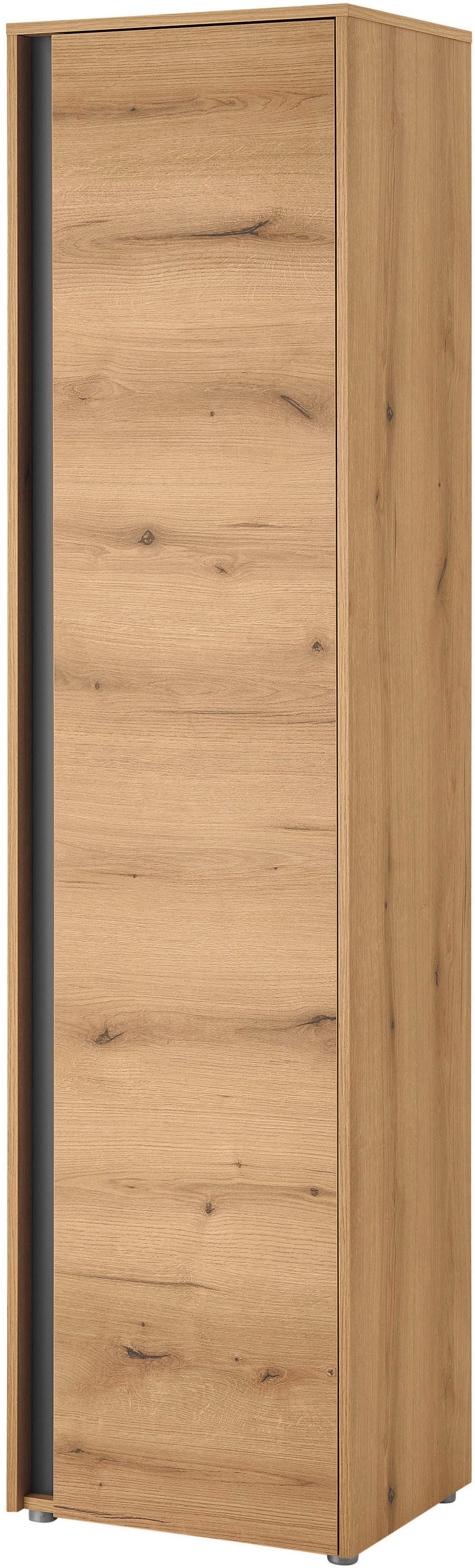Home affaire Garderobenschrank GiRON/CiTY, moderner Schrank, Schuhschrank mit Stauraum 9 Einlegeböden, 10 Fächer, Tür beidseitig montierbar, 50 cm breit