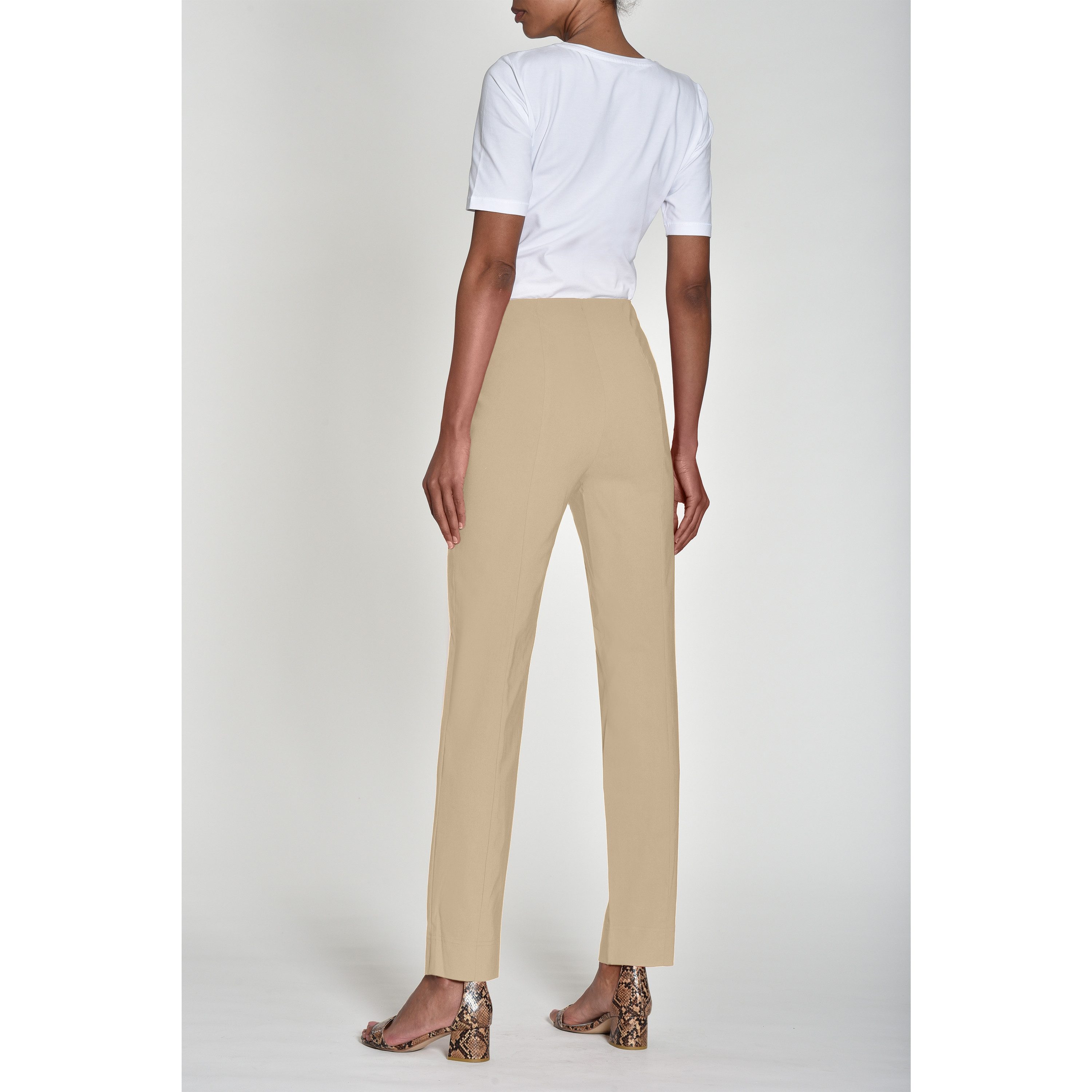 ROBELL Stoffhose Bengaline Damenhose Stretch Schlupfhose mit Comfortbund Beruf Businesshose Damen und zugleich Freizeithose Damen