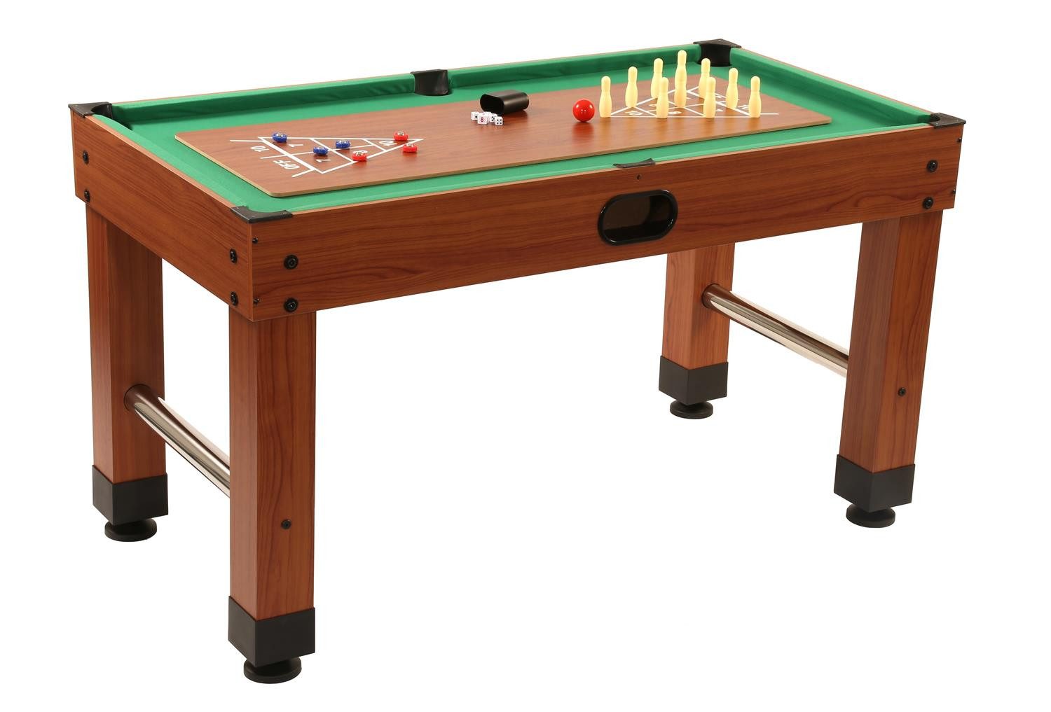 Bandito Kickertisch Bandito Tischkicker Multigame 9in1, 140 x 129 x 90 cm, Tischkicker Kickertisch
