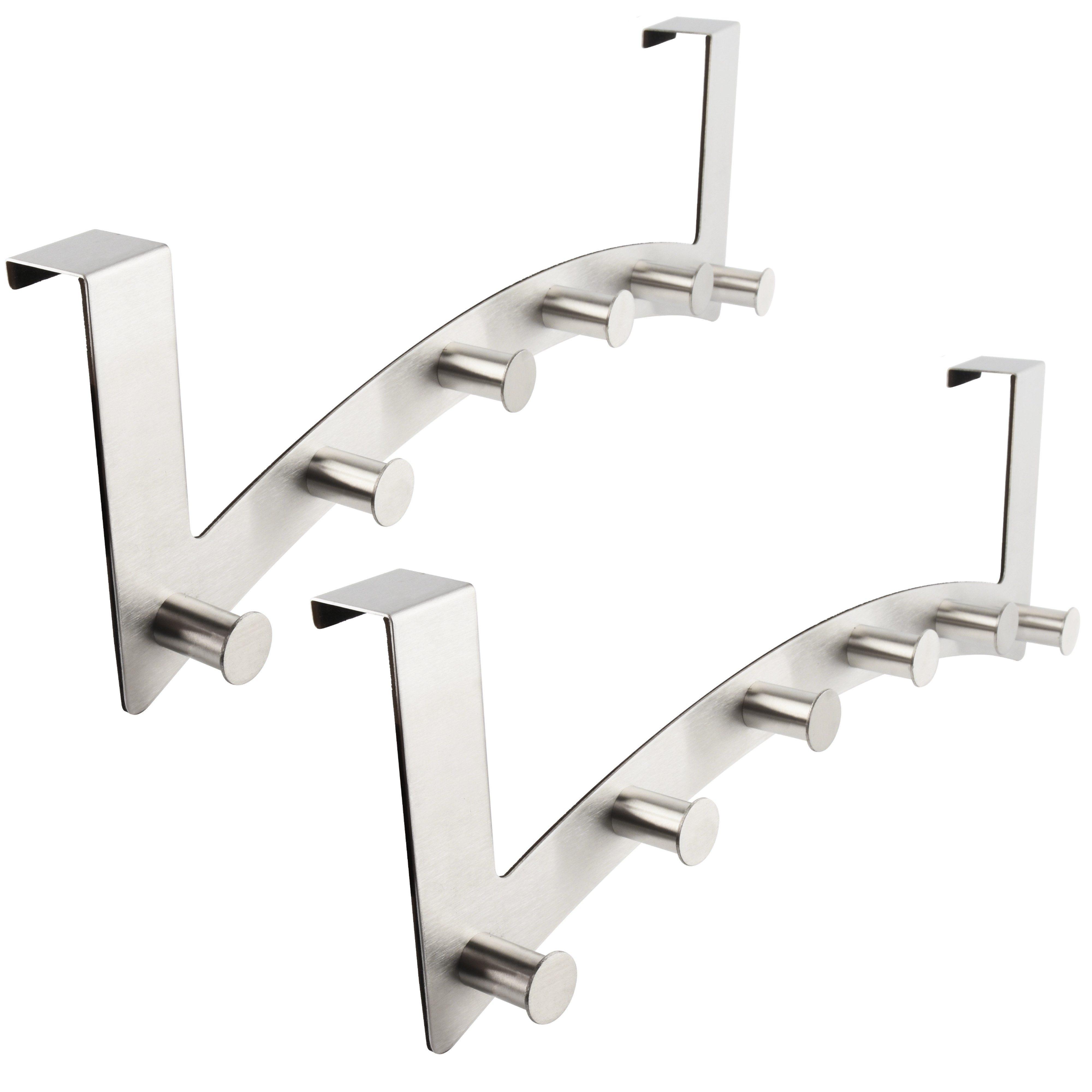 RICOO Garderobenleiste Tür Hakenleiste Hängegarderobe Türhakenleiste aus St günstig online kaufen