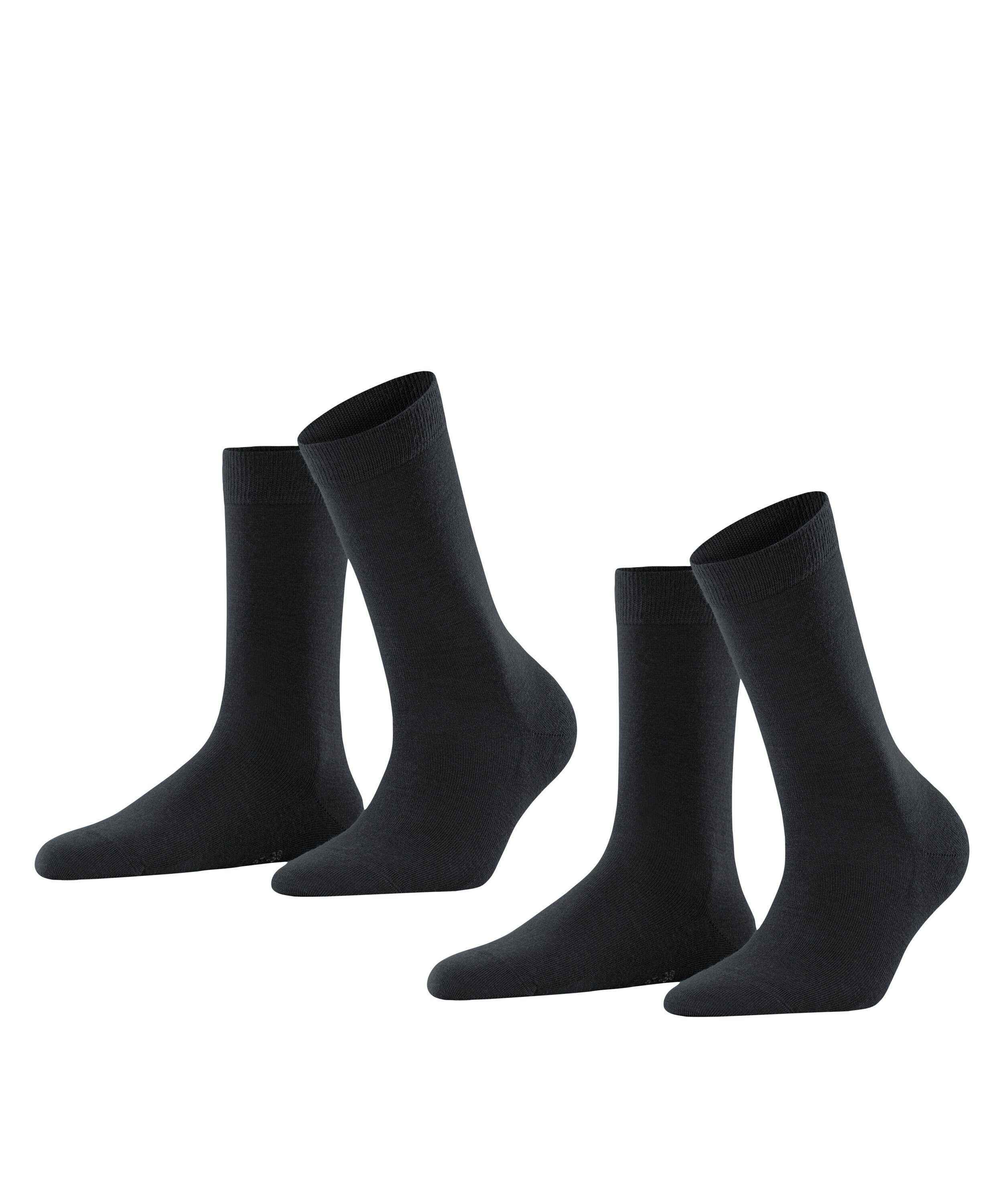 FALKE Socken Softmerino 2-Pack (2-Paar) anthra.mel (3089)