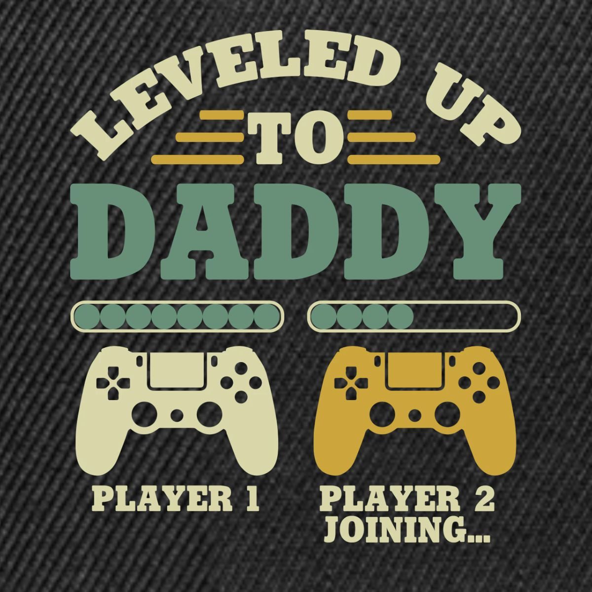 Spreadshirt Snapback Cap Leveled Up To Daddy Gamer Player 2 Snapback Cap (1-St)