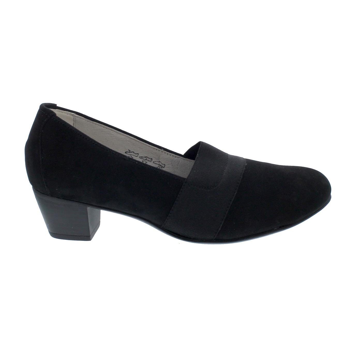 Waldläufer Waldläufer Hilaria, Pumps, Nubukleder, Schwarz, Weite H 358505-1 günstig online kaufen