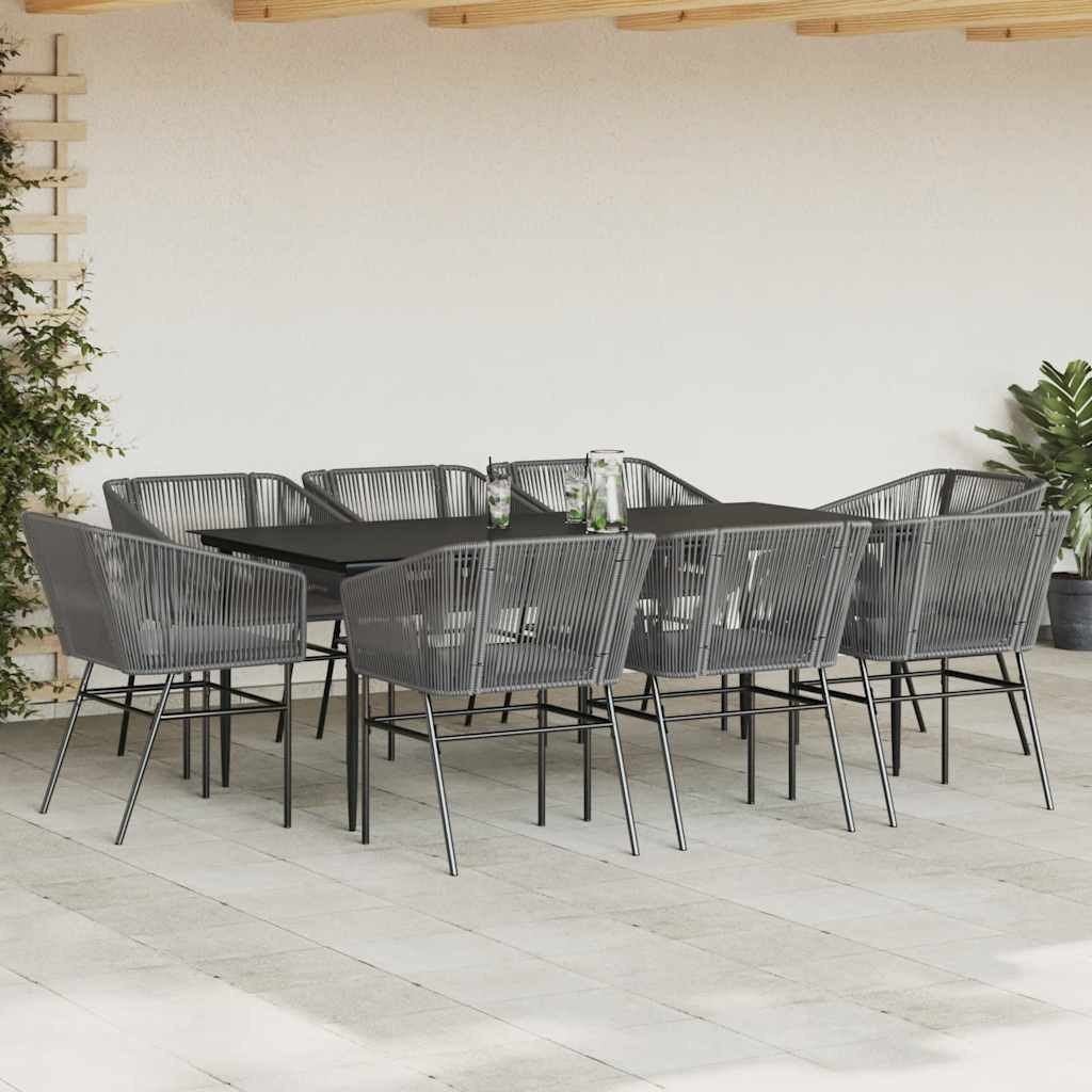 vidaXL Garten-Essgruppe 9-tlg. Garten-Essgruppe mit Kissen günstig online kaufen