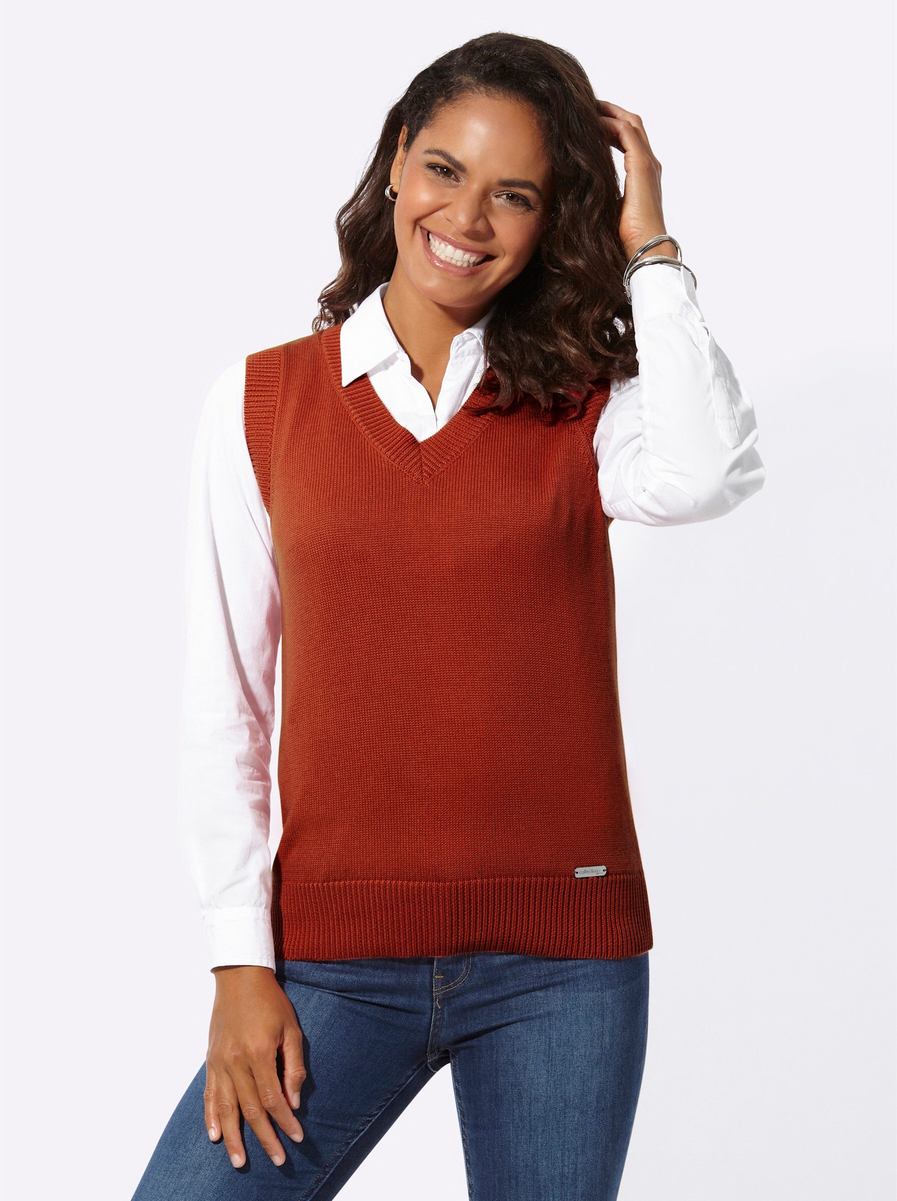 Witt Strickpullover Pullunder Ärmellos Jersey