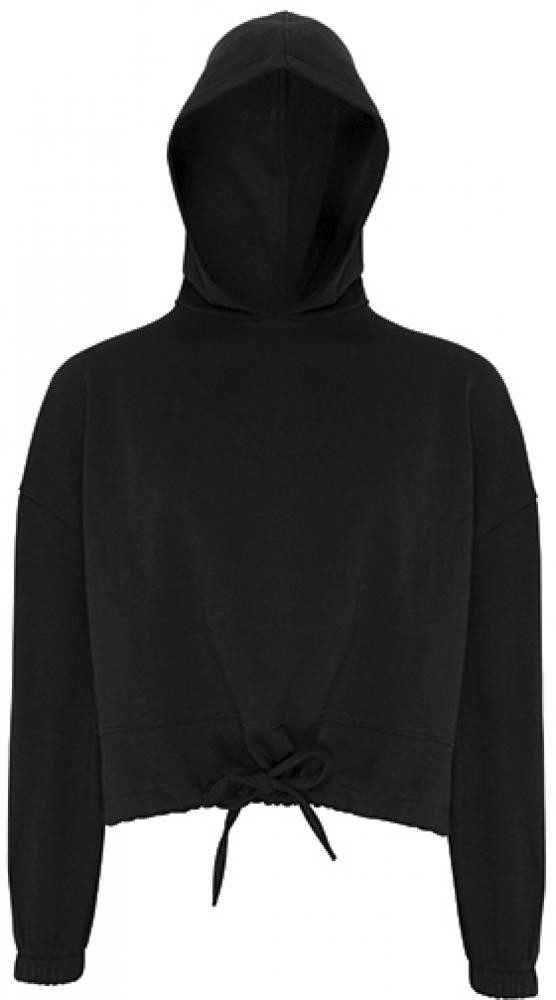 Kapuzenpullover Women´s Cropped Oversize Hoodie Damen Kapuzenpullover