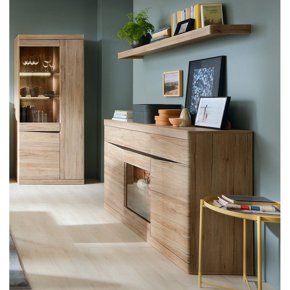 Lomadox Wohnzimmer-Set SANFORD-129, (Mega-Spar-Set, 3-St., 3-tlg), günstig online kaufen