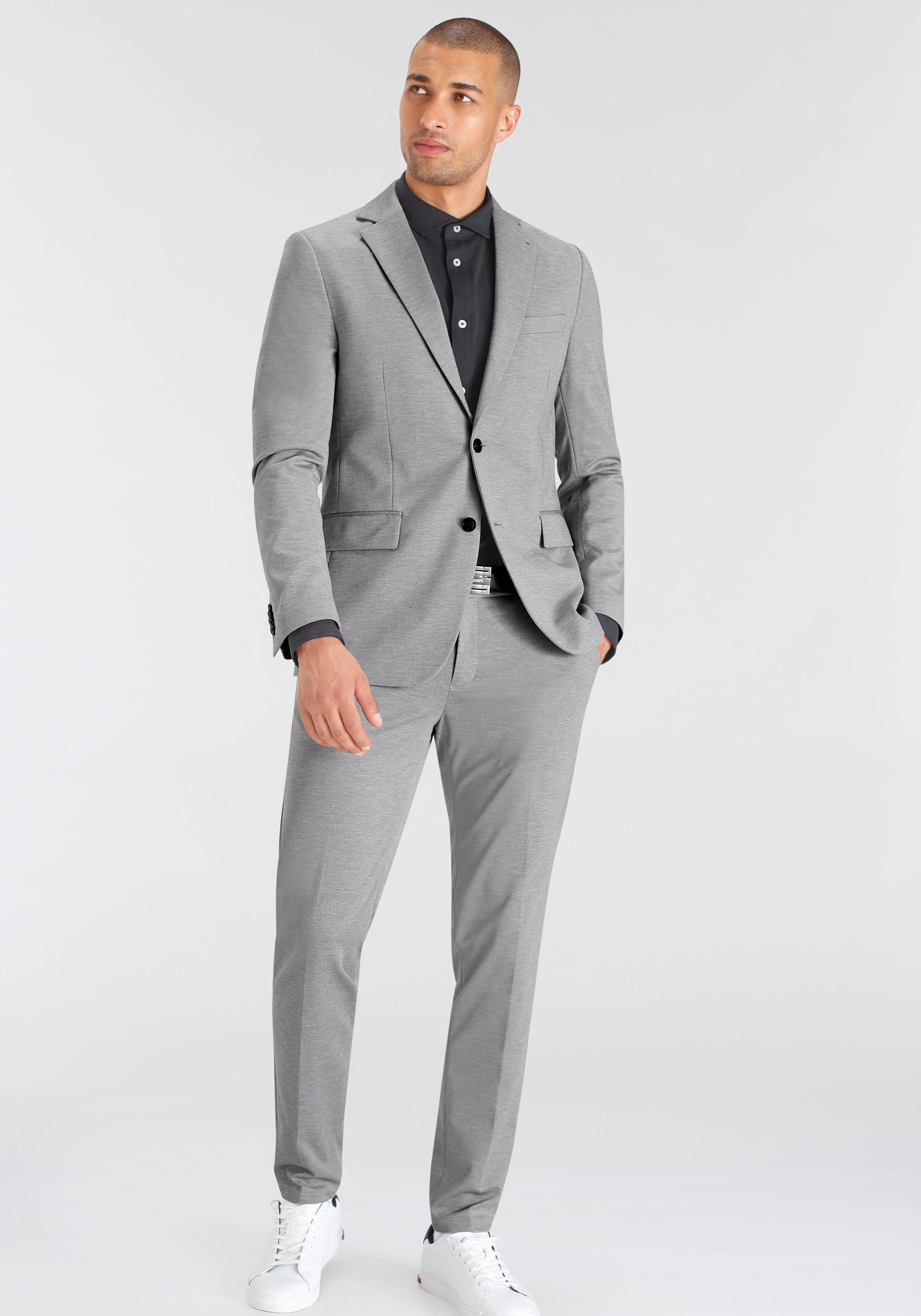 Bruno Banani Anzug Jersey (Sakko & Hose) elastische Qualität
