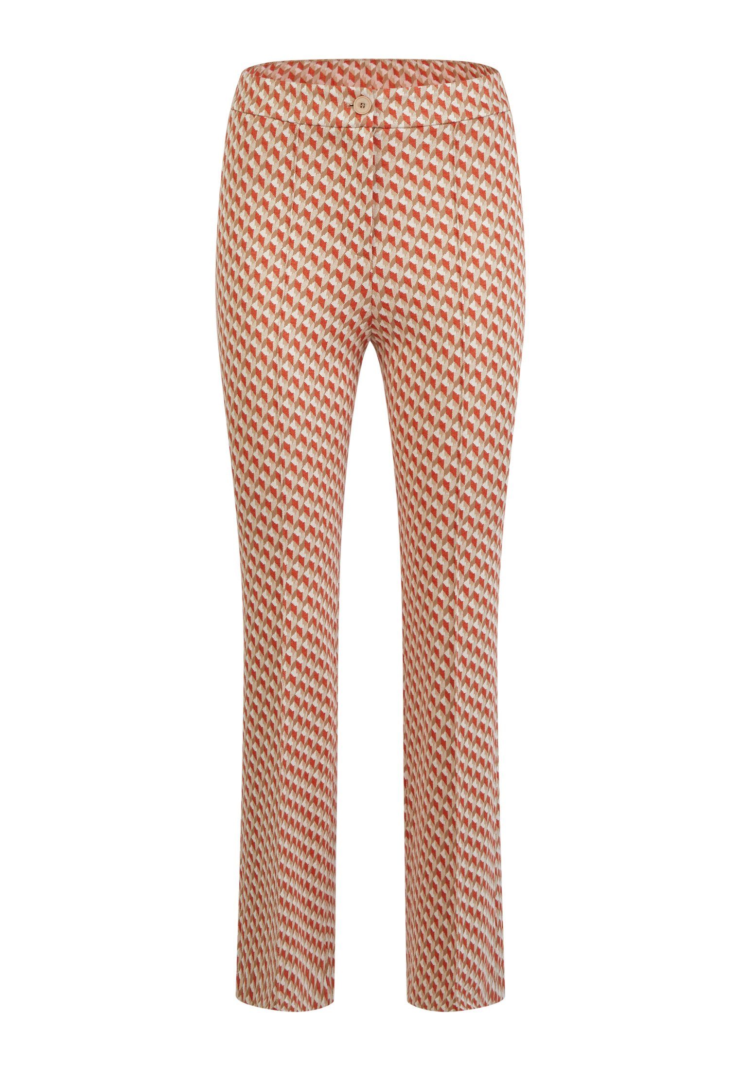 Stoffhose Jerseyhose aus grafischem Jacquard