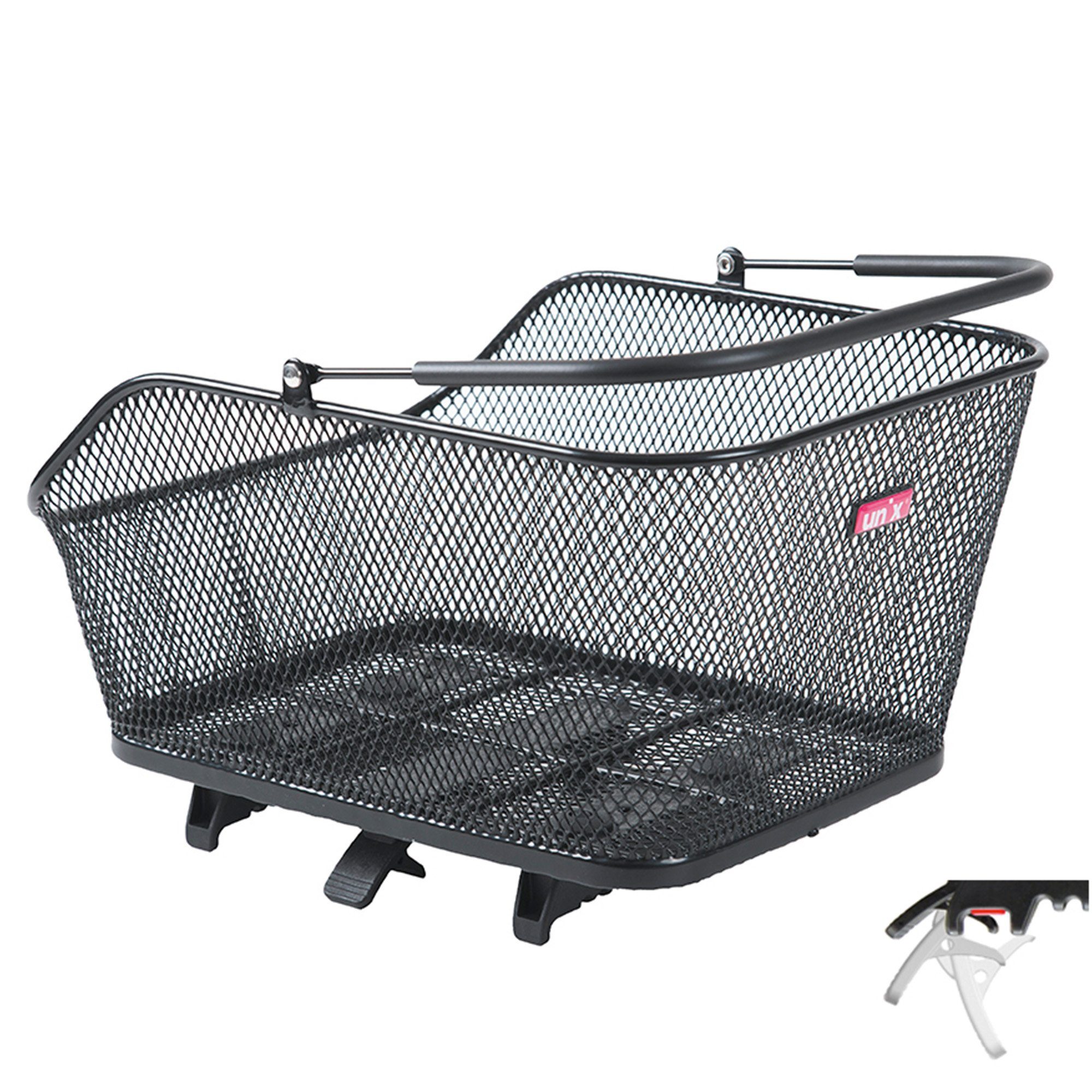 Unix »Fabrice«, 20 l, Gepäckträger Fahrradkorb mit KLICKfix TopKlip System