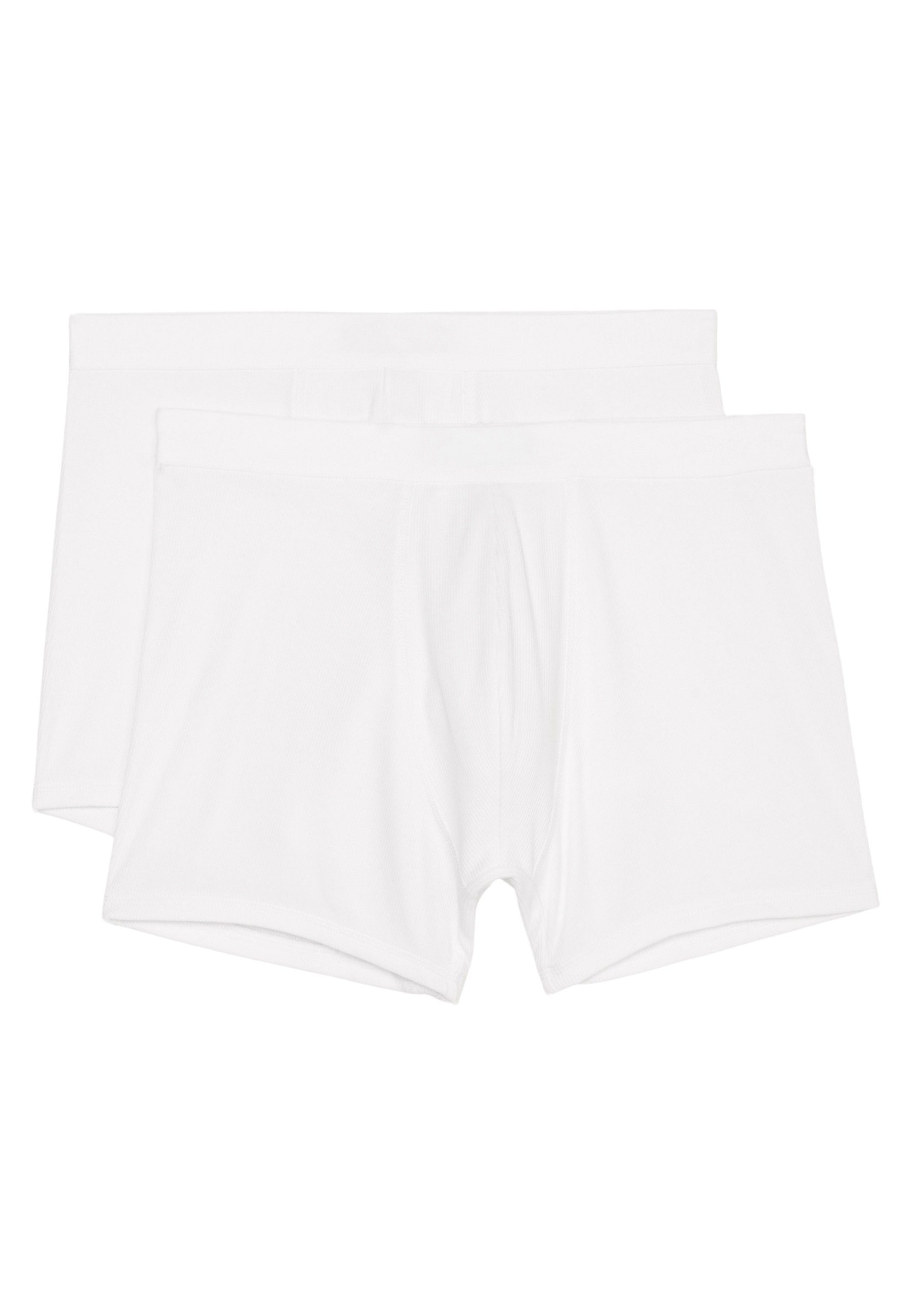 Marc O'Polo Retro Boxer 2er Pack Iconic Rib Organic Cotton (Spar-Set, 2-St) Long Short / Pant - Baumwolle - Ohne Eingriff - Weiß