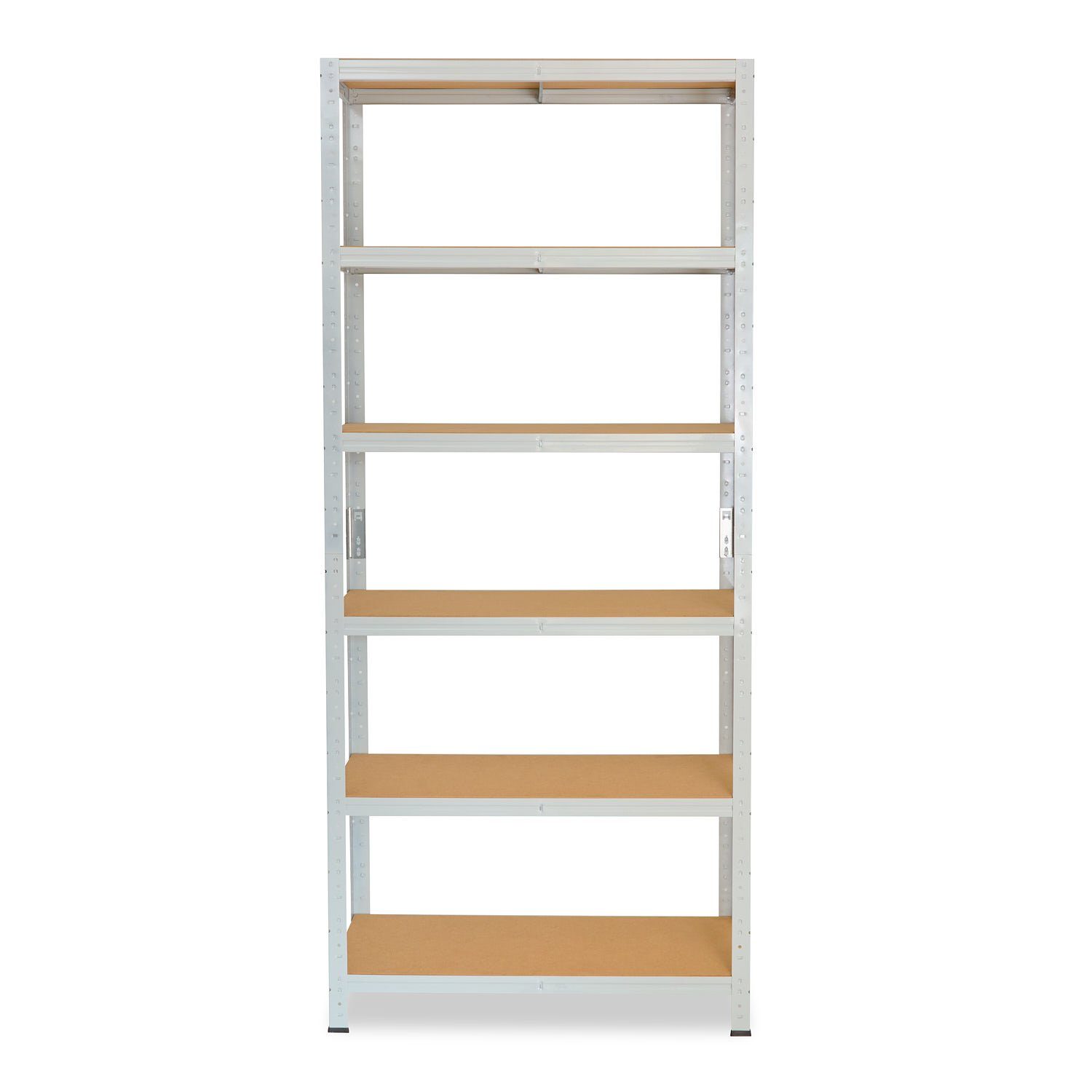 Traglast Schwerlastregal, mit shelfplaza Büroregal, 200x75x30cm 145kg 6 Böden, als lichtgrau, Aktenregal in Metall OFFICE, Lagerregal, Metall Büro Steckregal Regal