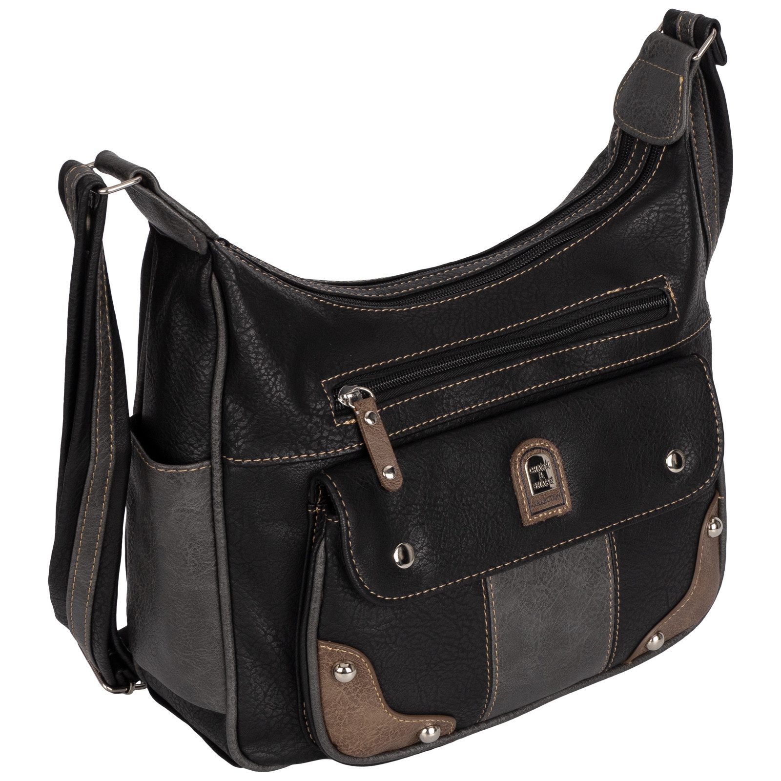 Umhängetasche Damen Tasche Schultertasche Umhängetasche Leder Optik Handtasche