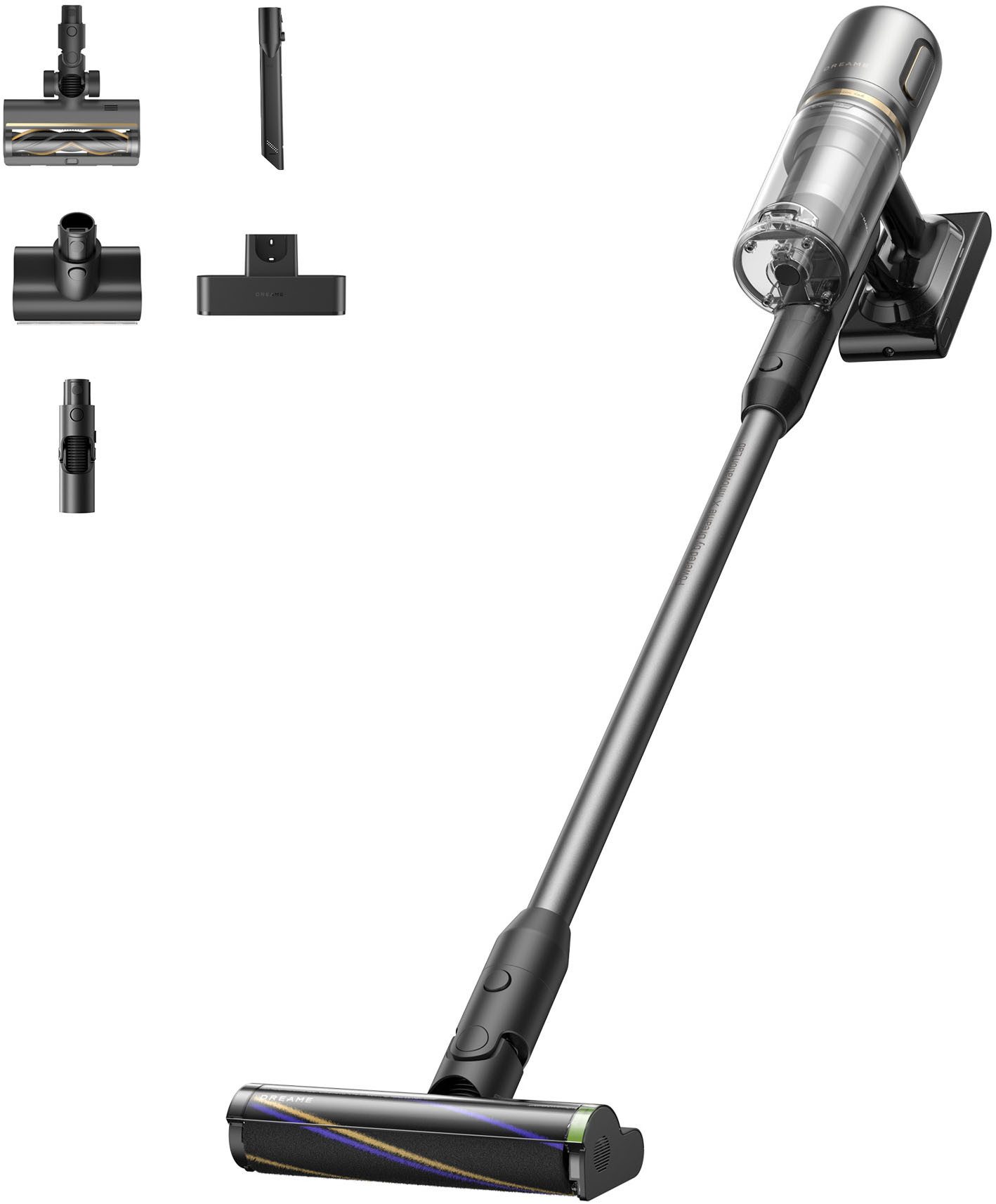 Dreame Akku-Stielstaubsauger R20 Slim, 600 W, beutellos, 190 AW, beleuchtete Bürsten, HEPA-Filter