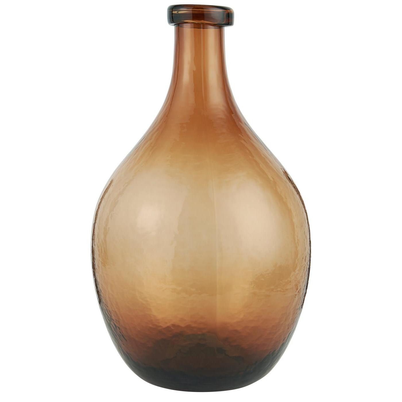 Ib Laursen Bodenvase Glasballon Vase Bodenvase Braun, 55 cm