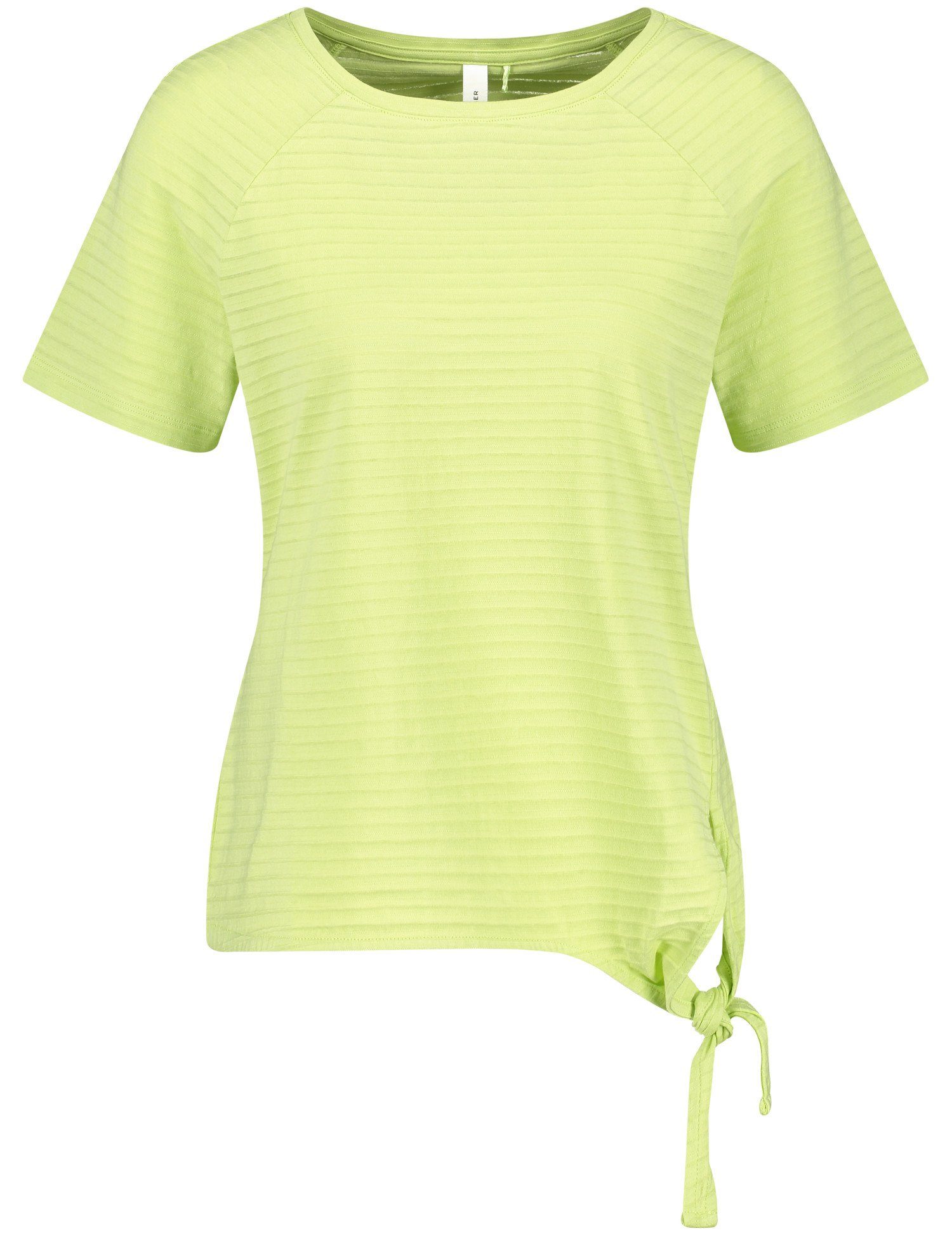 Kurzarmshirt Light GERRY mit T-Shirt Lime WEBER Knotendetail