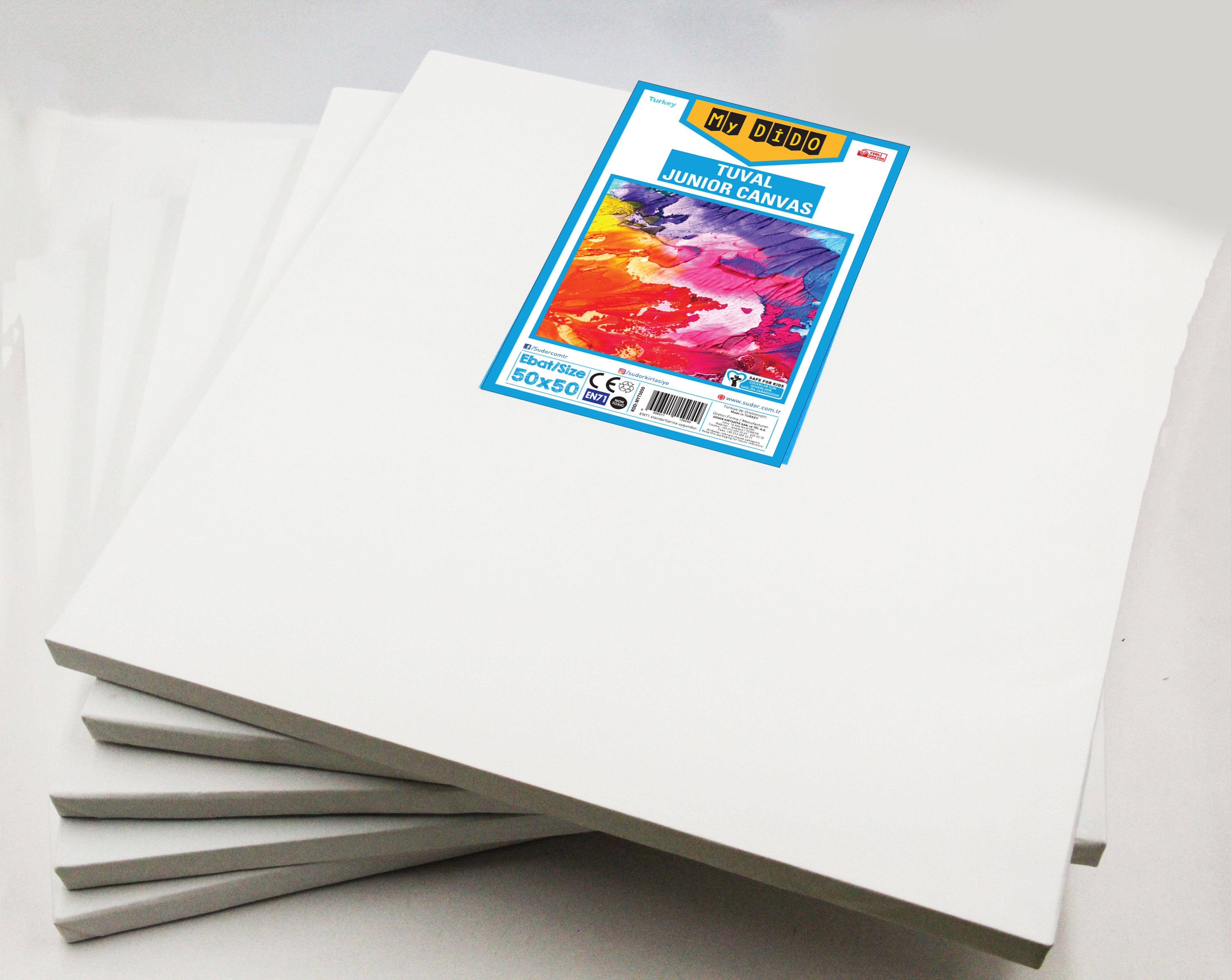 MyDido Kreativset My DIDO 5er Leinwand Set 30x40 cm aus 100% Baumwolle