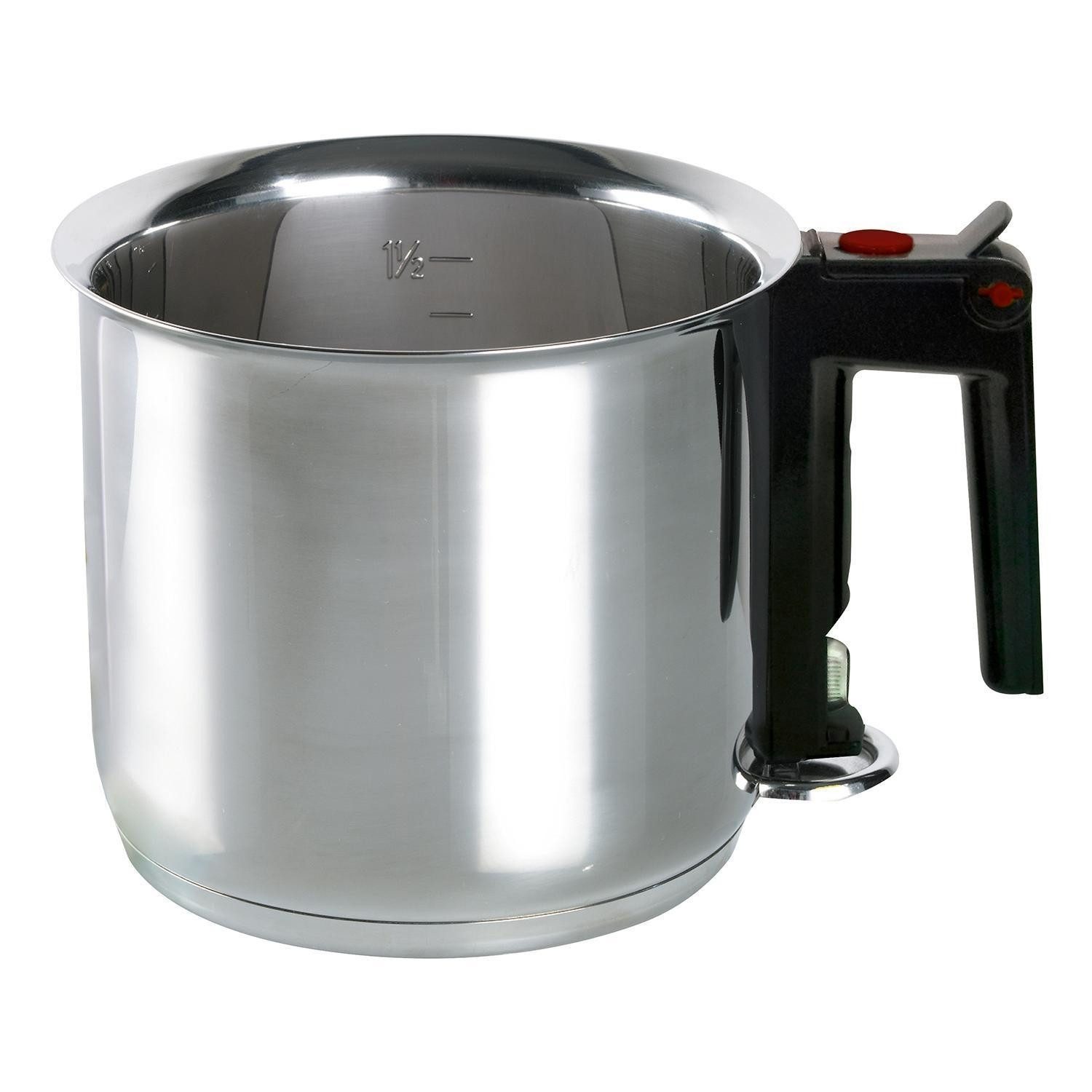 Elo Simmertopf EBAN, Ø 16 cm, Abgießrand, Literskala, 1,5 Liter, Edelstahl 18/10, Edelstahl 18/8