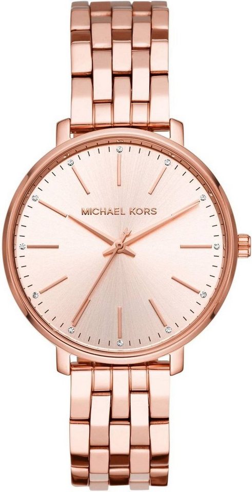 MICHAEL KORS Quarzuhr PYPER, MK3897, MICHAEL KORS Damen Armbanduhr Pyper 38  mm Armband Edelstahl MK3897