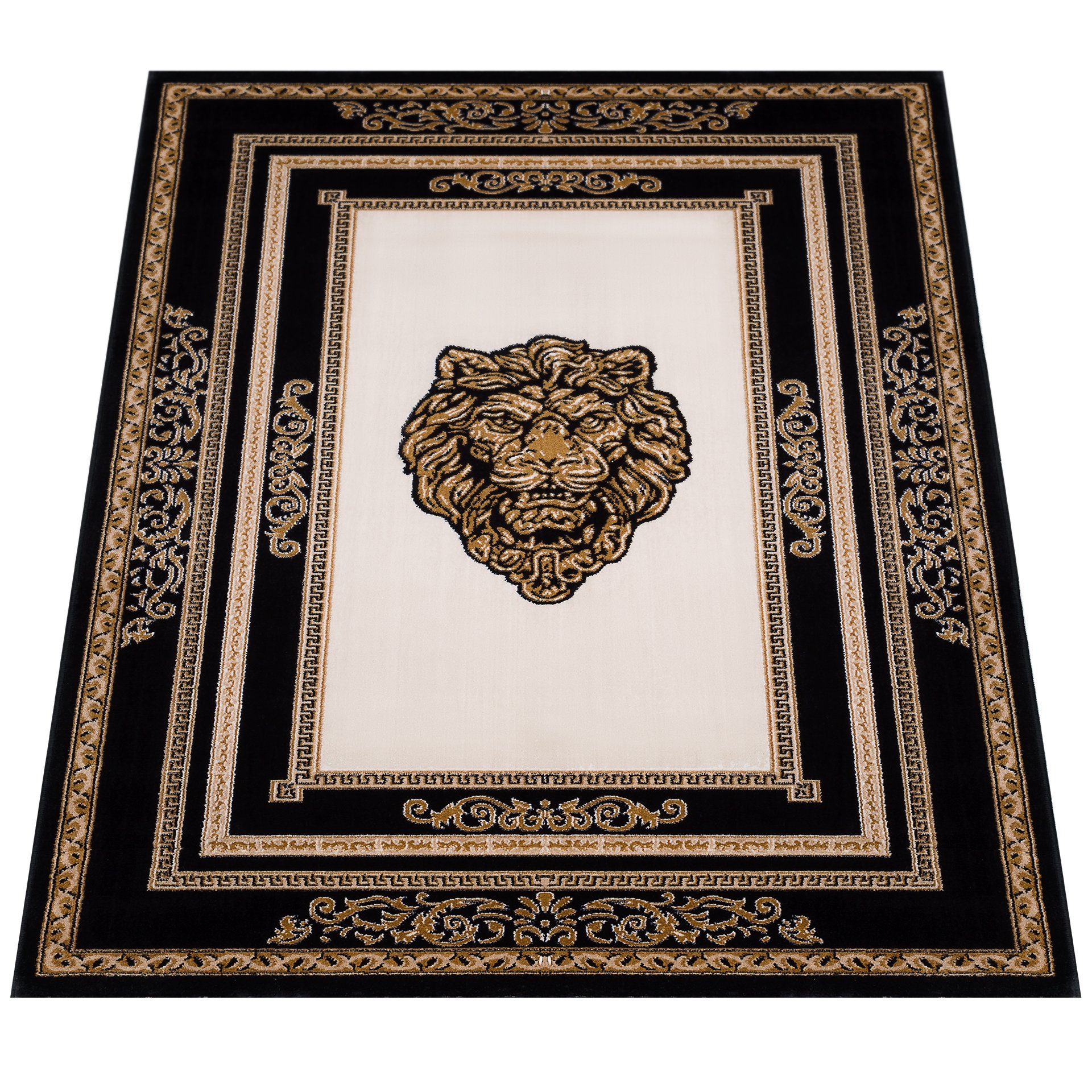 Belle Arti Teppich Teppich Wohnzimmer Wohnzimmerteppich Löwenkopf Löwe Moti günstig online kaufen