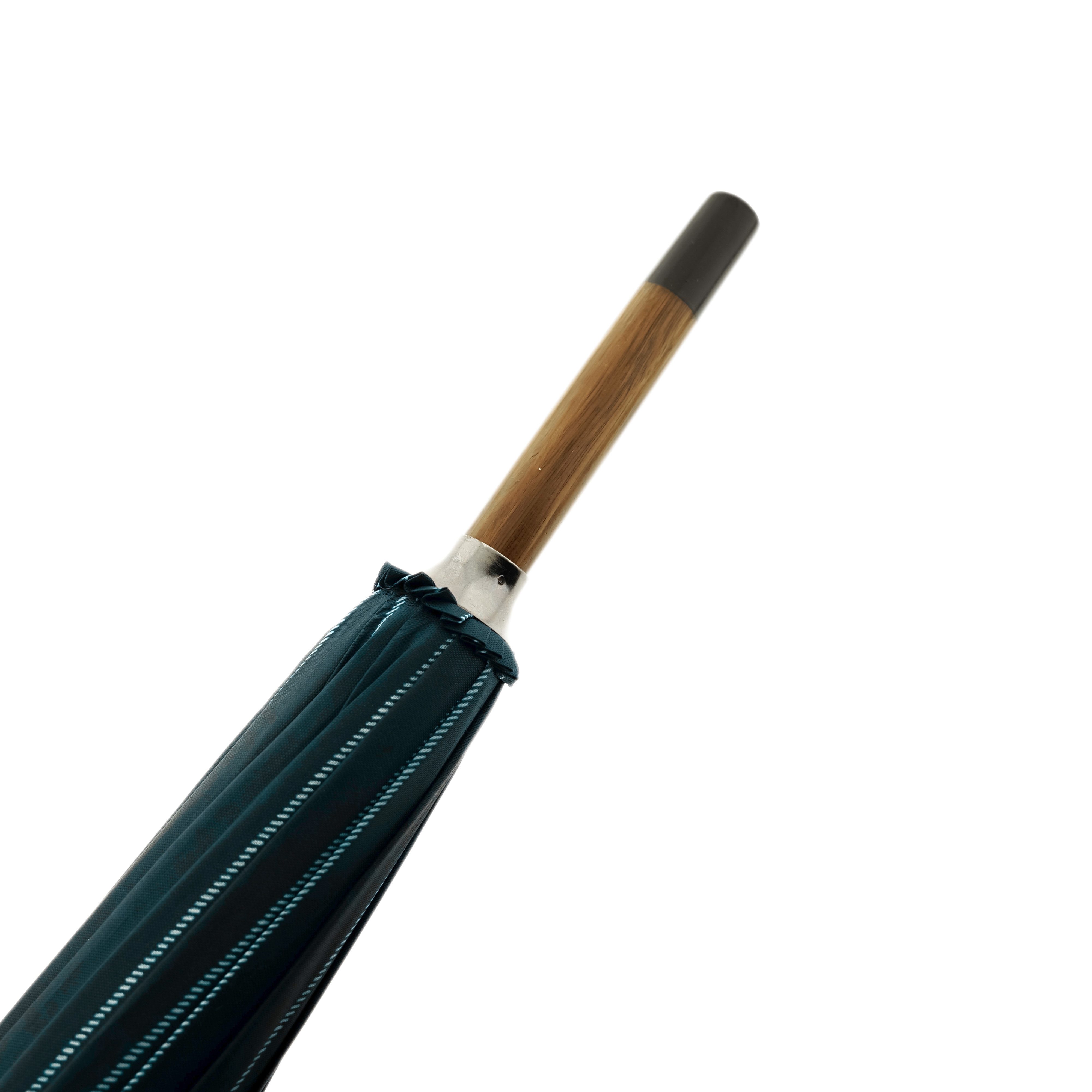 Susino Stockregenschirm mit Holzgriff ø114 cm - Regenschirm, Punkt-Motiv, Automatiköffnung – Bild 4 von 5