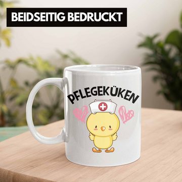 Trendation Tasse Trendation - Pflegeküken Tasse Geschenk Krankenschwester Ärztin Lustige Kaffeetasse Geschenkidee Altenpflegerin Pflegerin