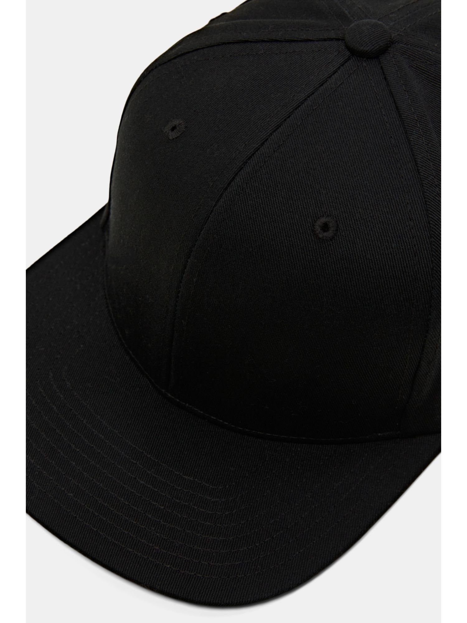 NEW Baseball Krempe Cap BLACK Esprit mit aus Baumwolle Schiebermütze