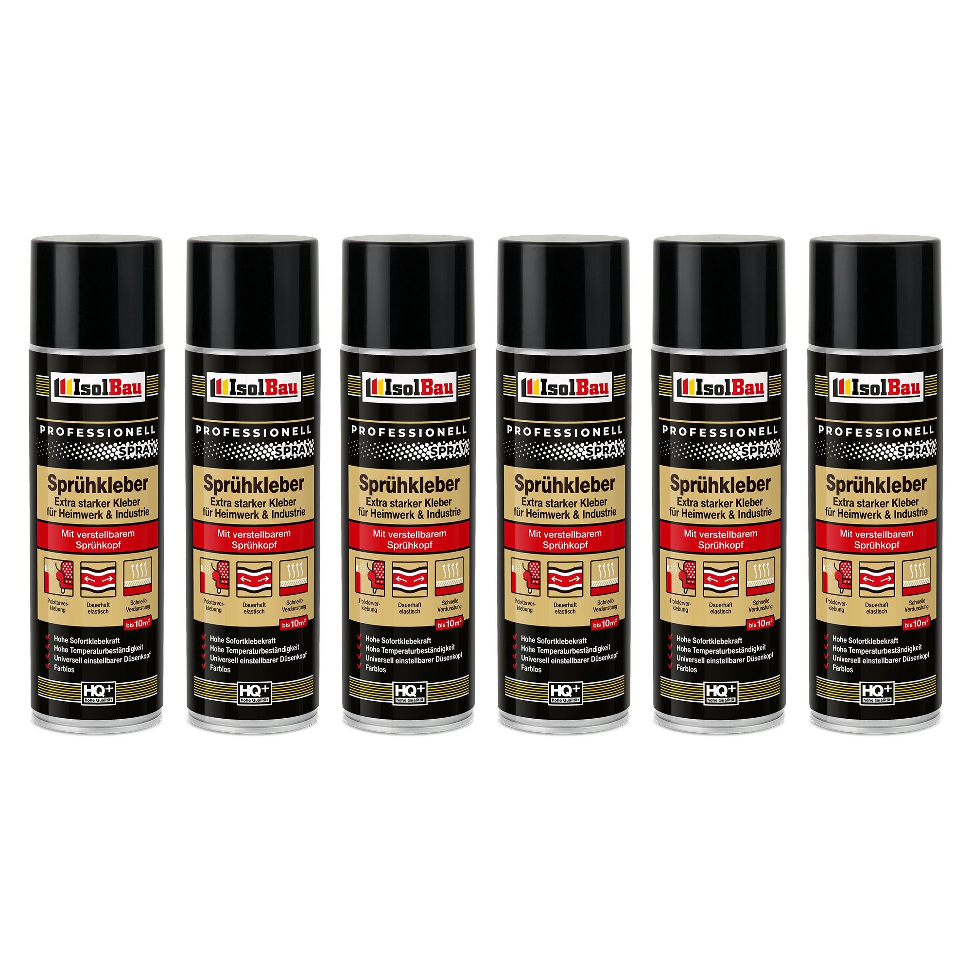None Монтажный клей Спрей-клей 6 x 500ml Industriekleber Kontaktkleber Extra Stark, Geeignet für Schaumstoff, Polster, Filzи больше auf Holz & Metall